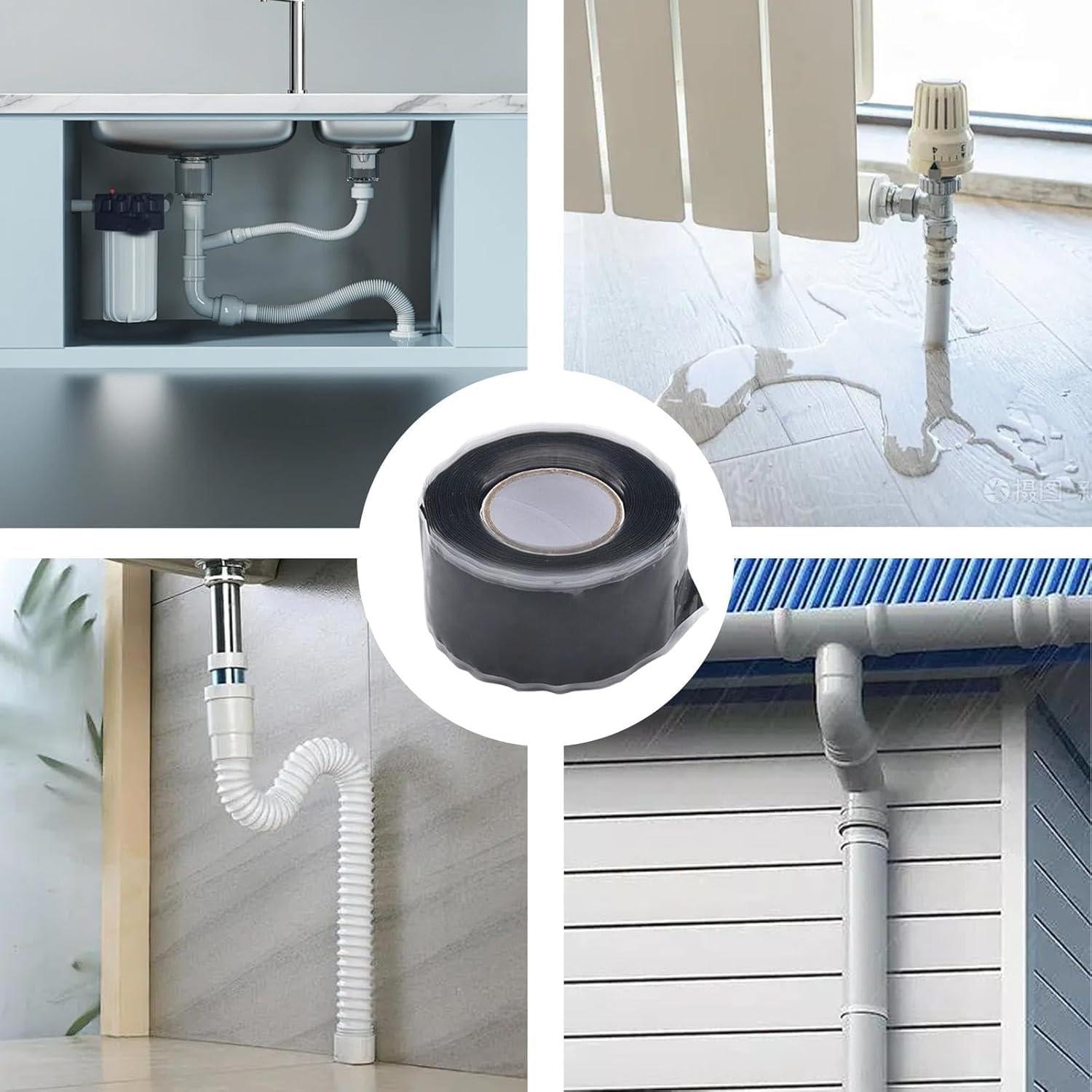 Cinta de Reparación de Silicona Auto-Fusionante Jizlan 2.54cm x 1.52m