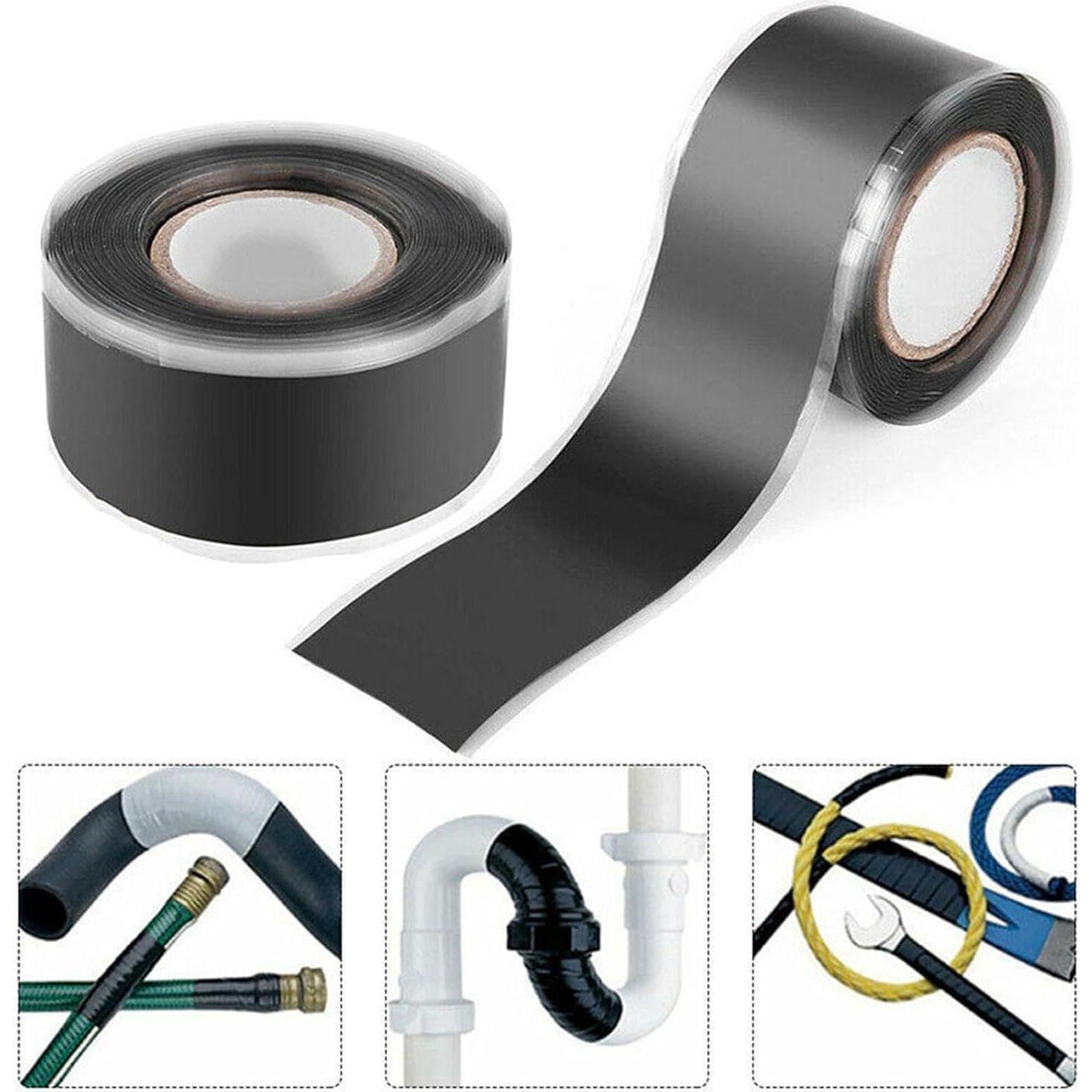 Cinta de Reparación de Silicona Auto-Fusionante Jizlan 2.54cm x 1.52m