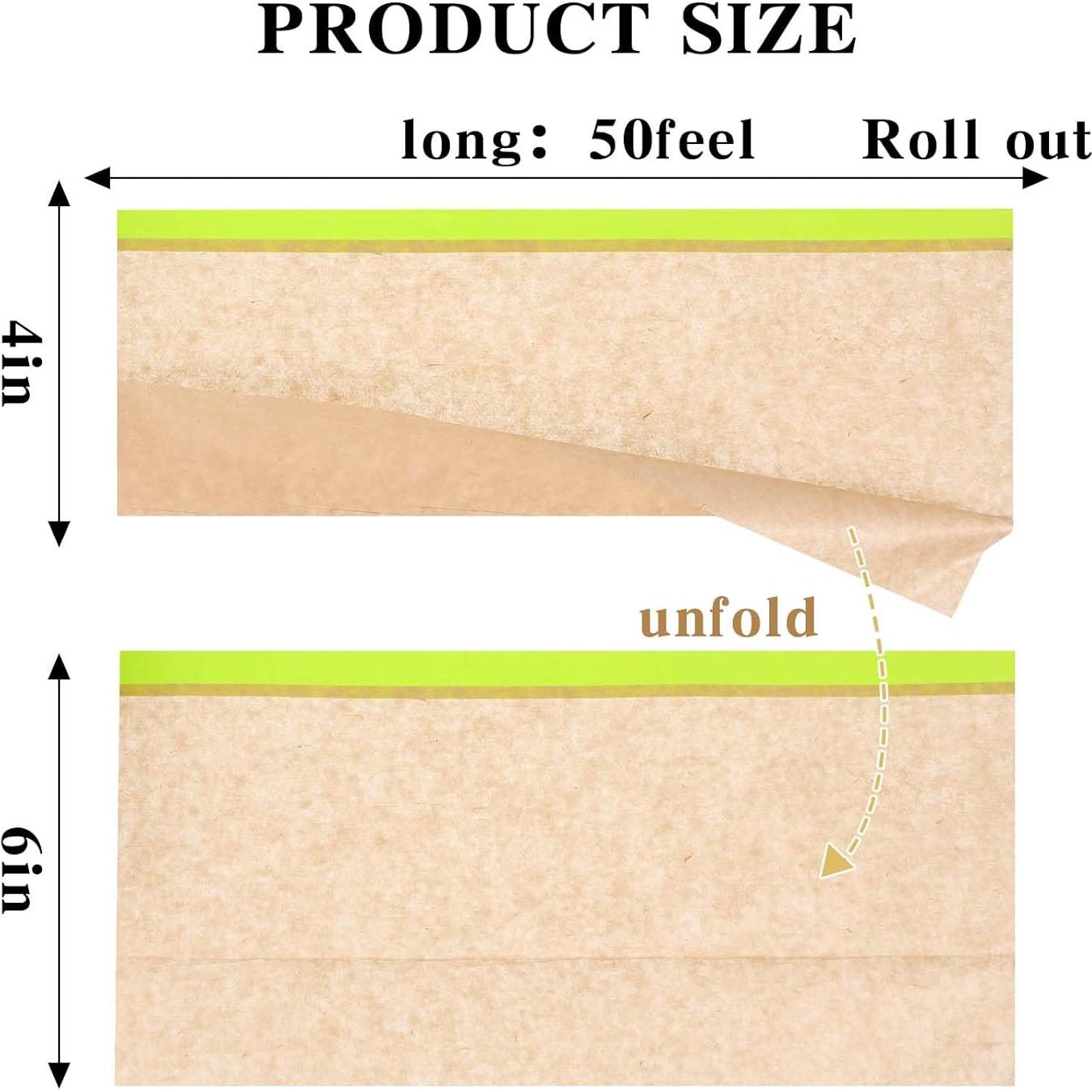 Papel de Enmascarar Pre-tapeado MAQUITA 6" x 15.24m para Pintura