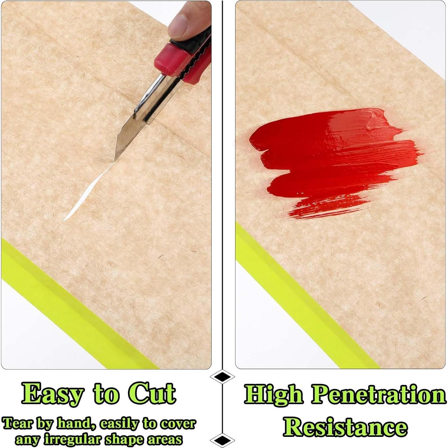 Papel de Enmascarar Pre-tapeado MAQUITA 6" x 15.24m para Pintura