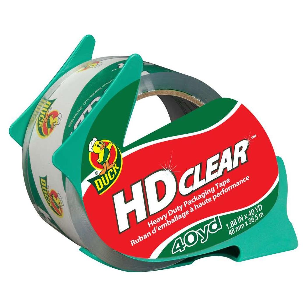 Cinta de Empaque Duck HD Clear 40 Yardas Transparente
