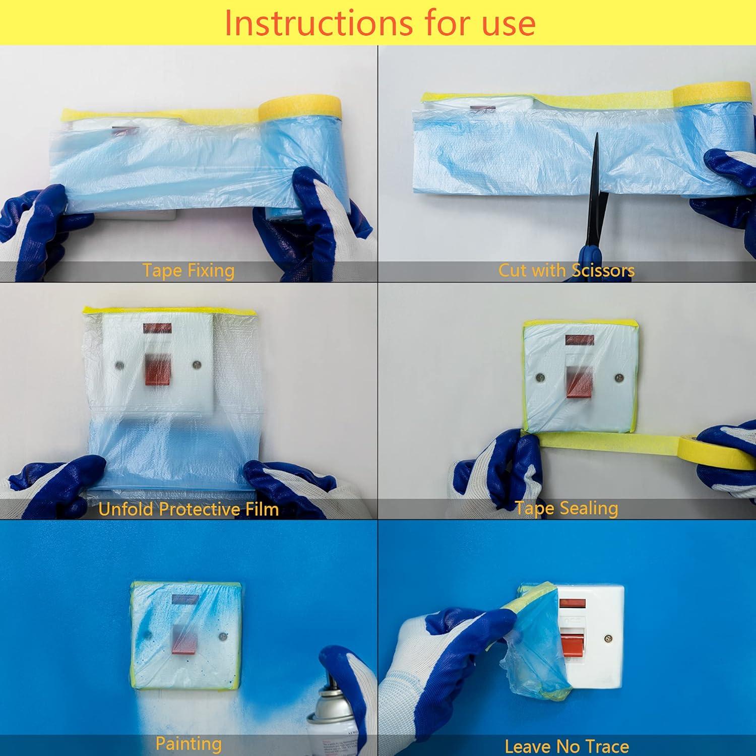 Papel de Enmascarar MyLifeUNIT 12 Piezas para Pintura