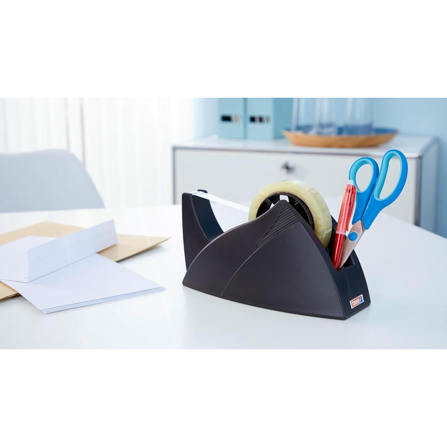 Dispensador de Cinta Adhesiva tesa Easy Cut Profesional 25mm Rojo/Azul