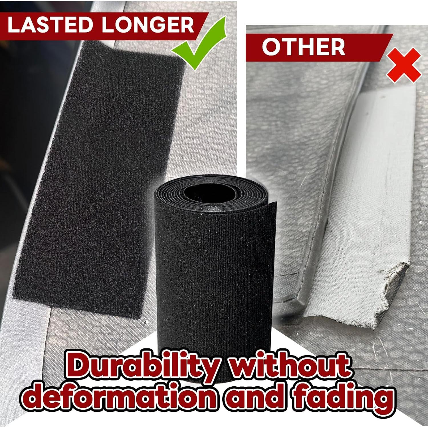 Cinta de Reparación de Tela Tikfoam 10.16 cm x 1.6 m Negra