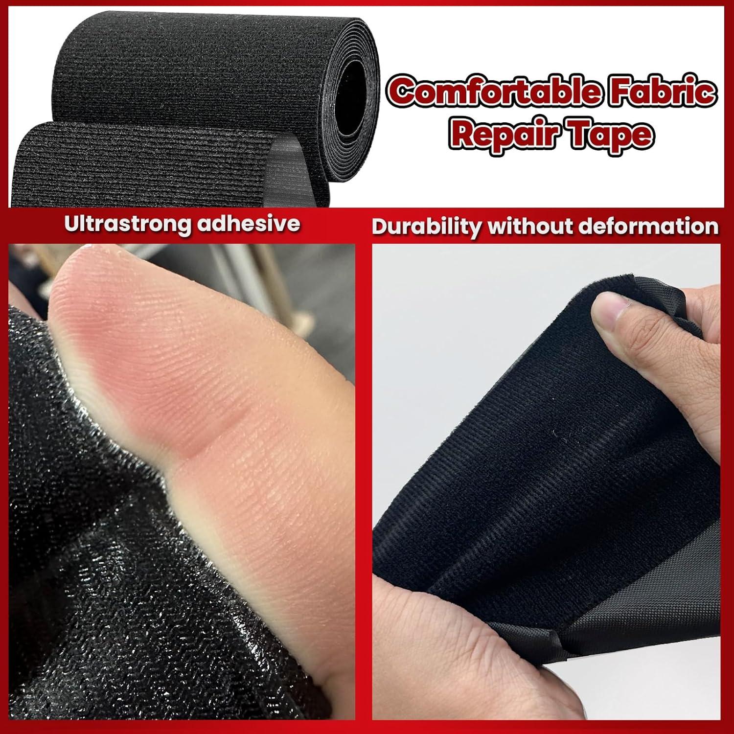 Cinta de Reparación de Tela Tikfoam 10.16 cm x 1.6 m Negra