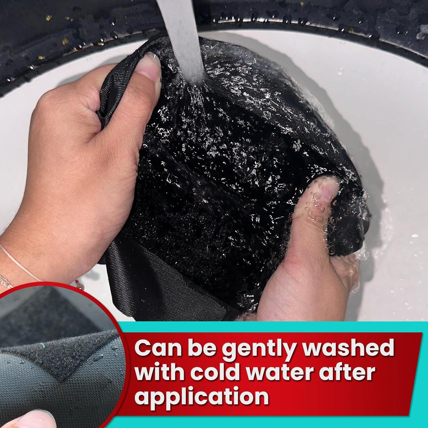 Cinta de Reparación de Tela Tikfoam 10.16 cm x 1.6 m Negra