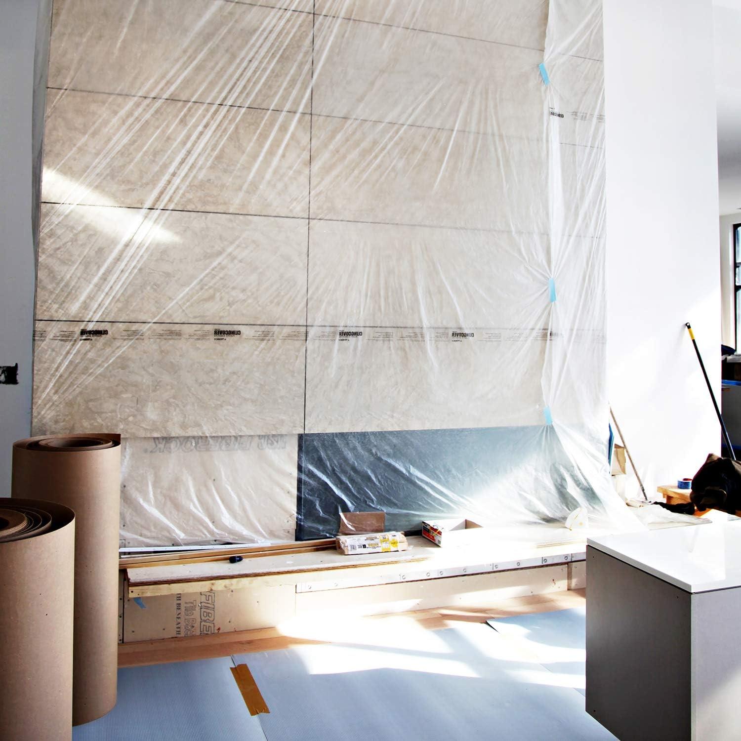 Lámina de Plástico Autoadhesiva Trimaco ClingCover 2.74m x 121.92m