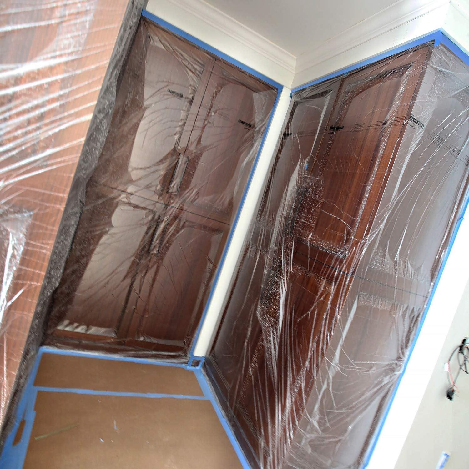 Lámina de Plástico Autoadhesiva Trimaco ClingCover 2.74m x 121.92m