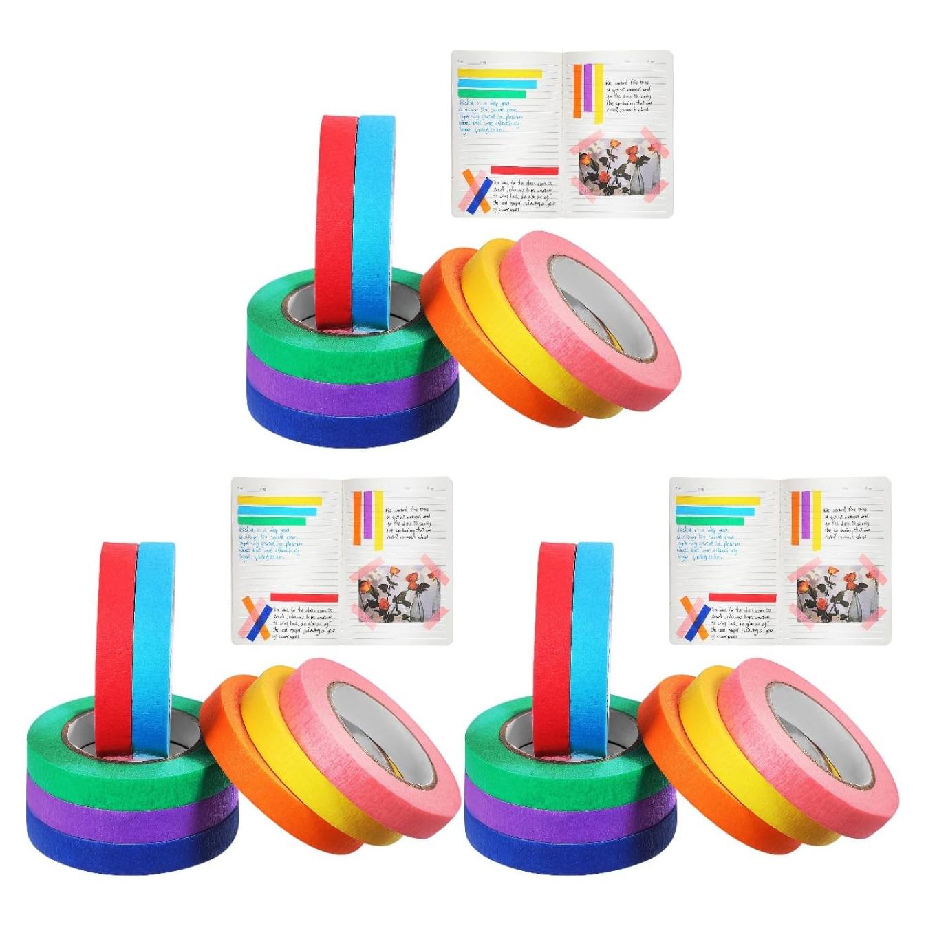 Cintas de Enmascarar de Color Artibetter - 3 Rollos 6.3cm
