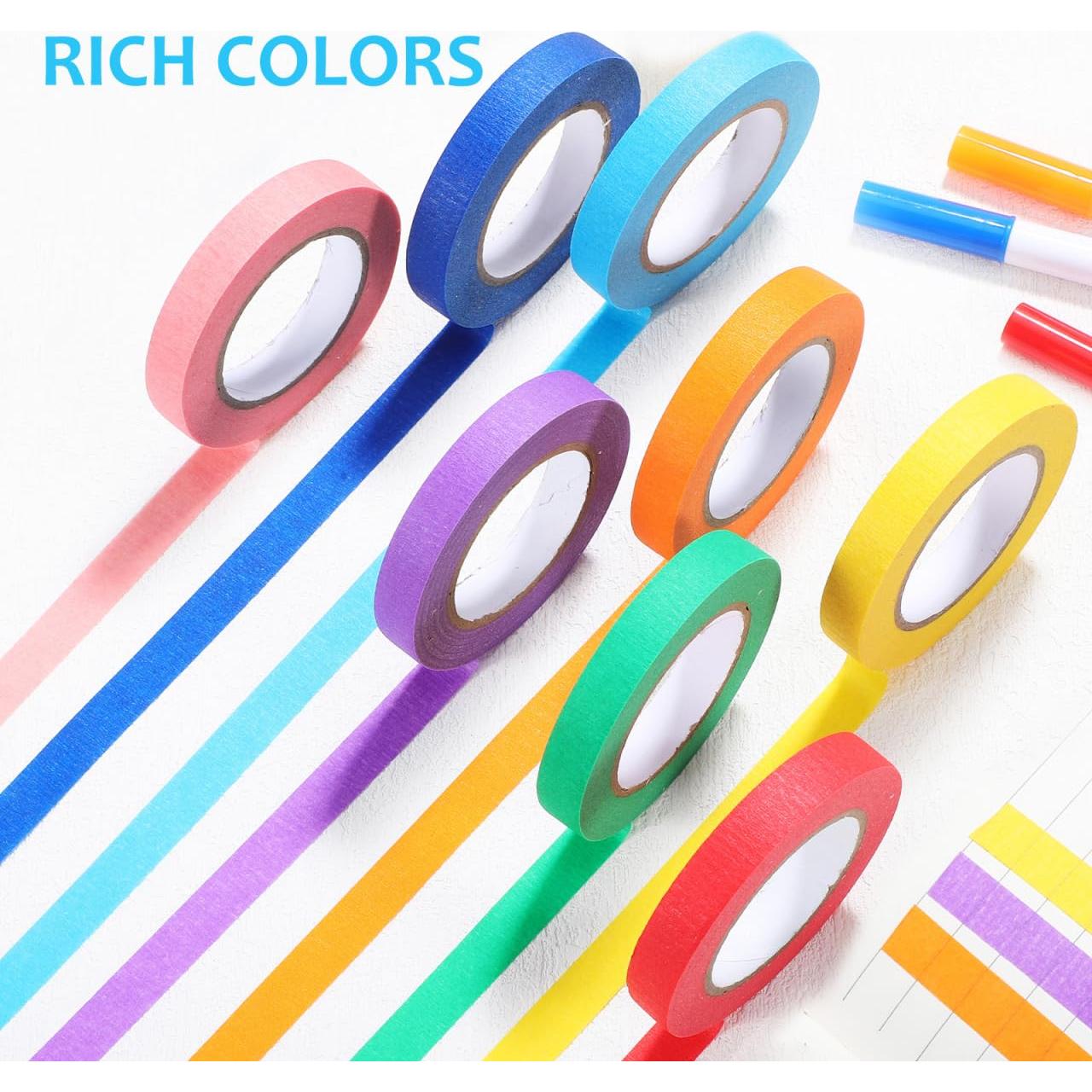 Cintas de Enmascarar de Color Artibetter - 3 Rollos 6.3cm