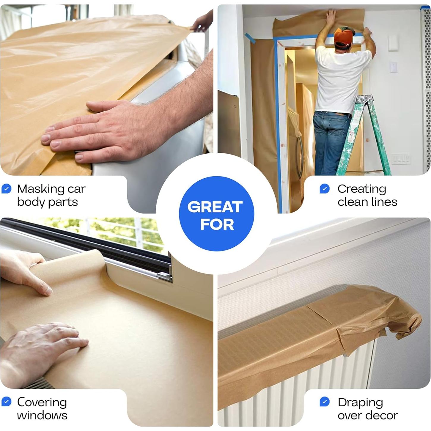 Conjunto de papel enmascarador IDL Packaging 23, 30 y 46 cm