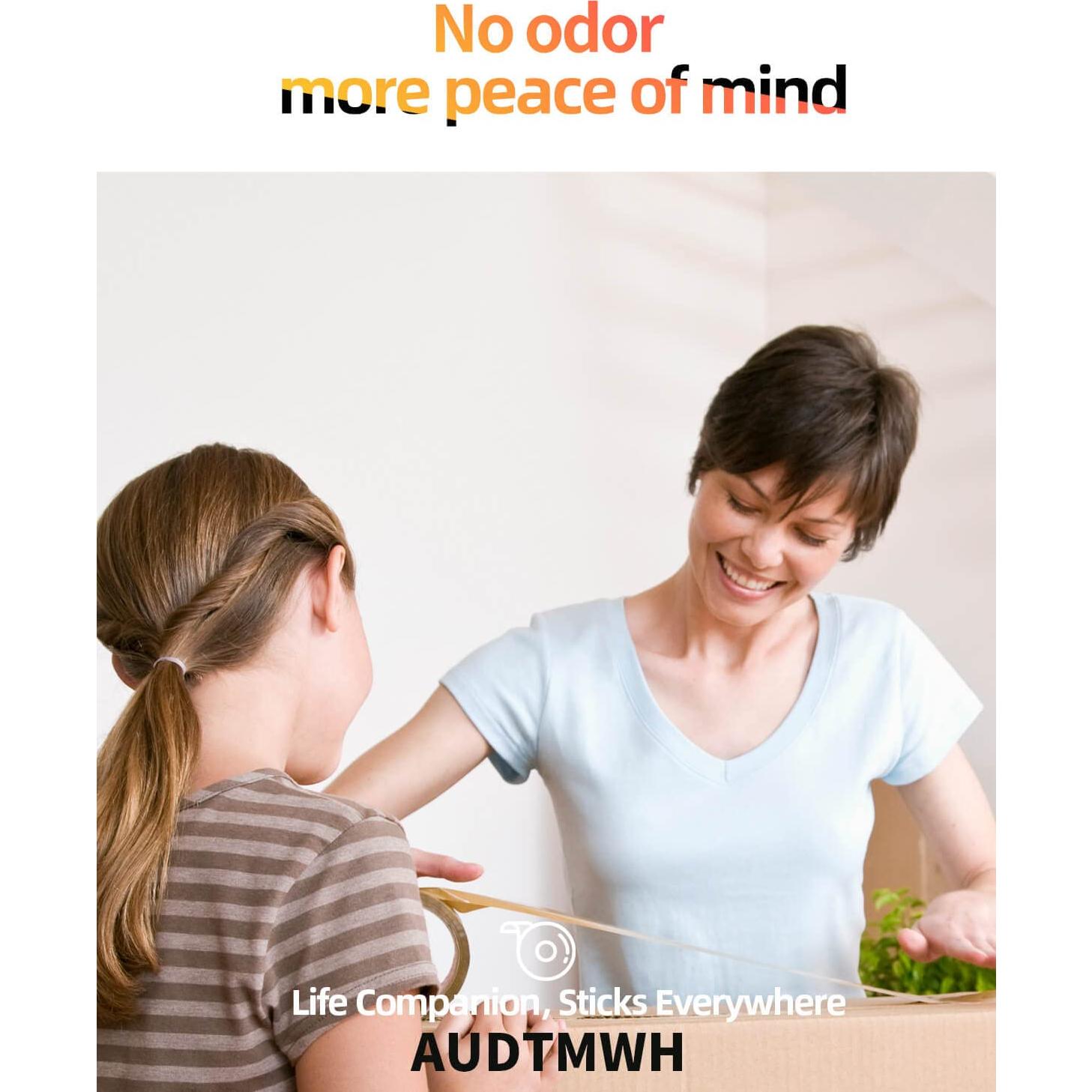 Cinta de Embalaje Transparente AUDTMWH 2 Rollos 87.91 m