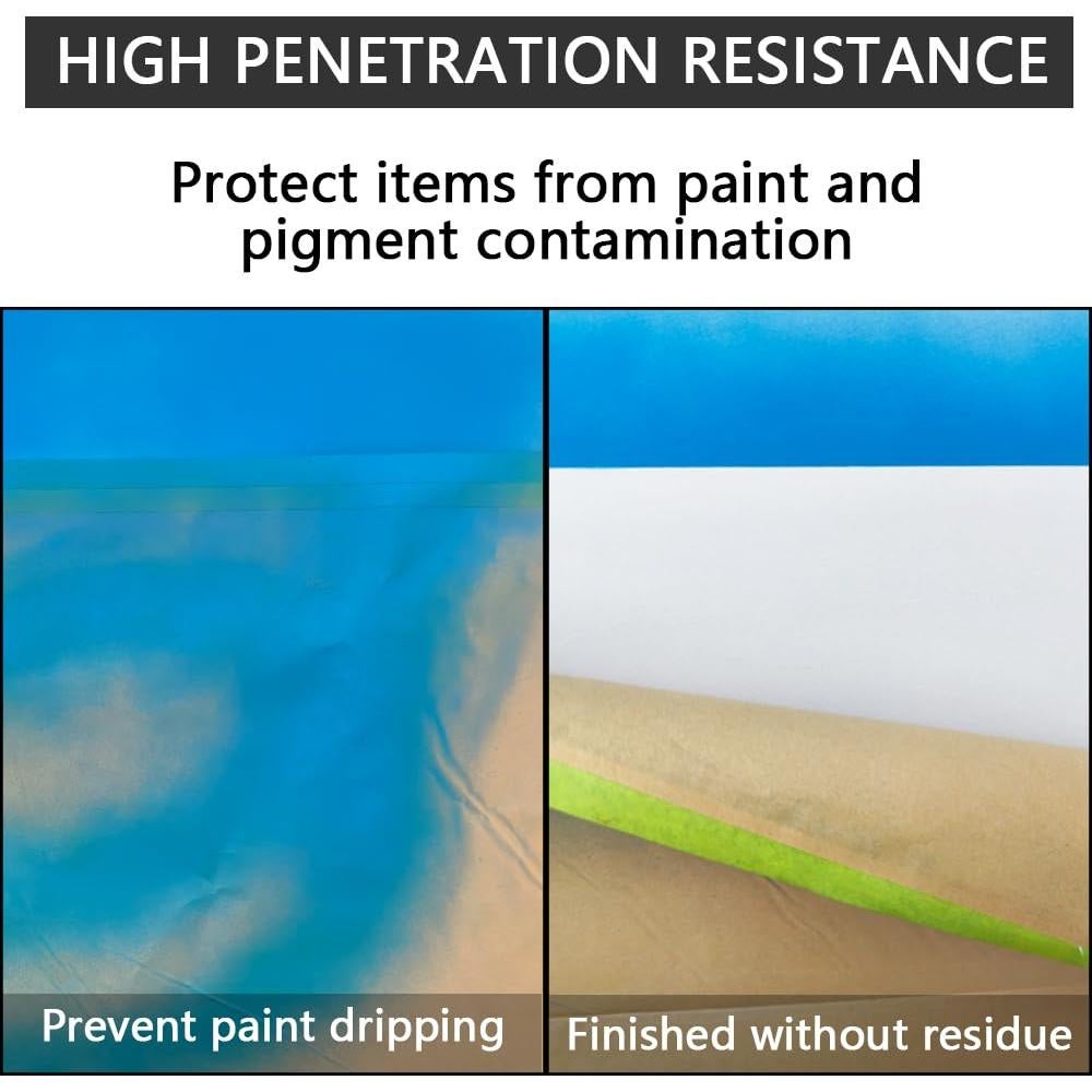 Cinta y Papel de Enmascarar NETEHA 4 Rollos 15cm x 15.24m