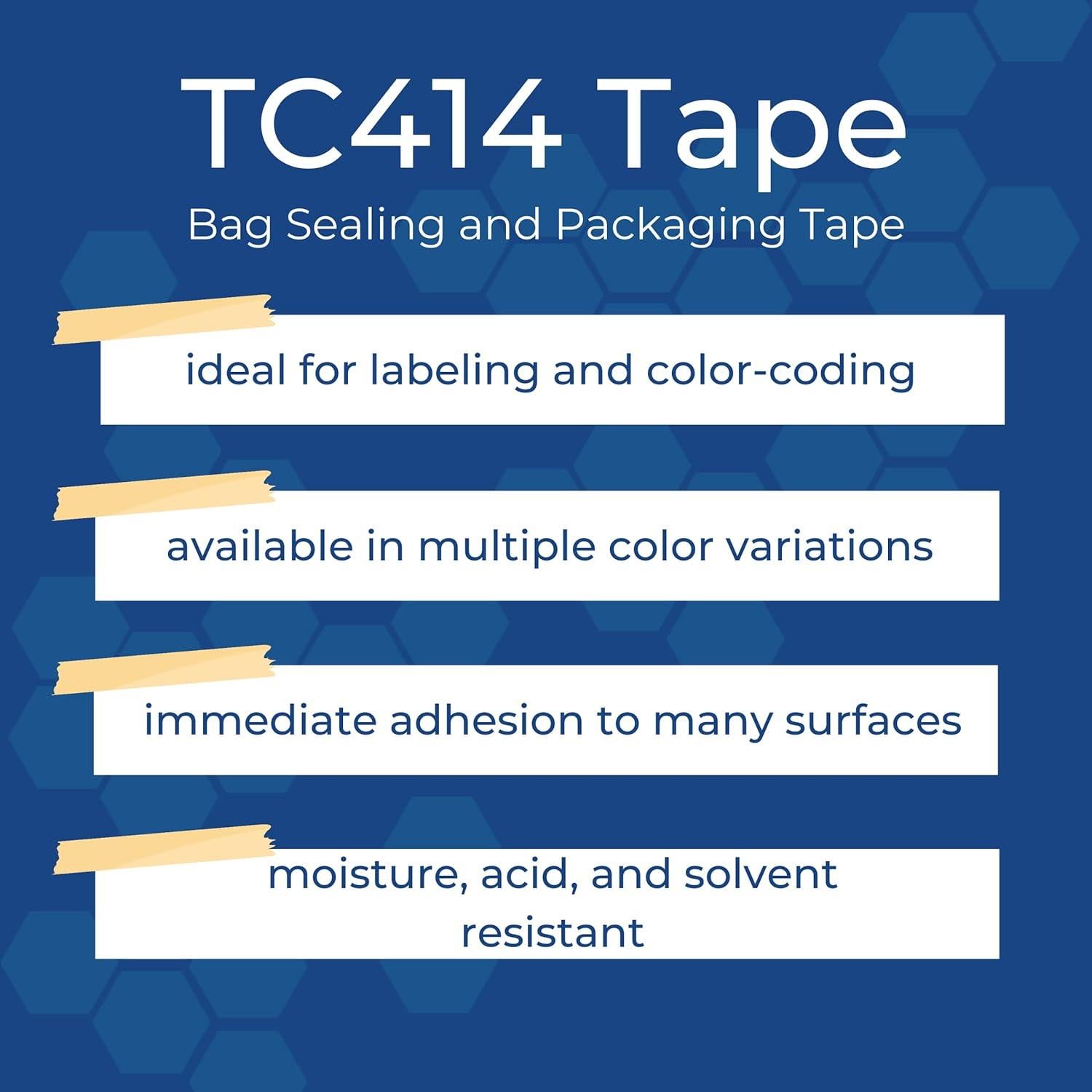 Cinta de Sellado TapeCase TC414 Azul Oscuro 1 Rollo 3.8cm x 65.8m