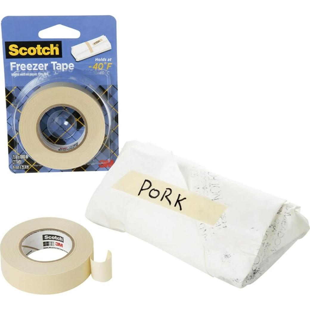Cinta de Congelador Scotch 3/4" x 25.4 m - Paquete de 4 Rollos