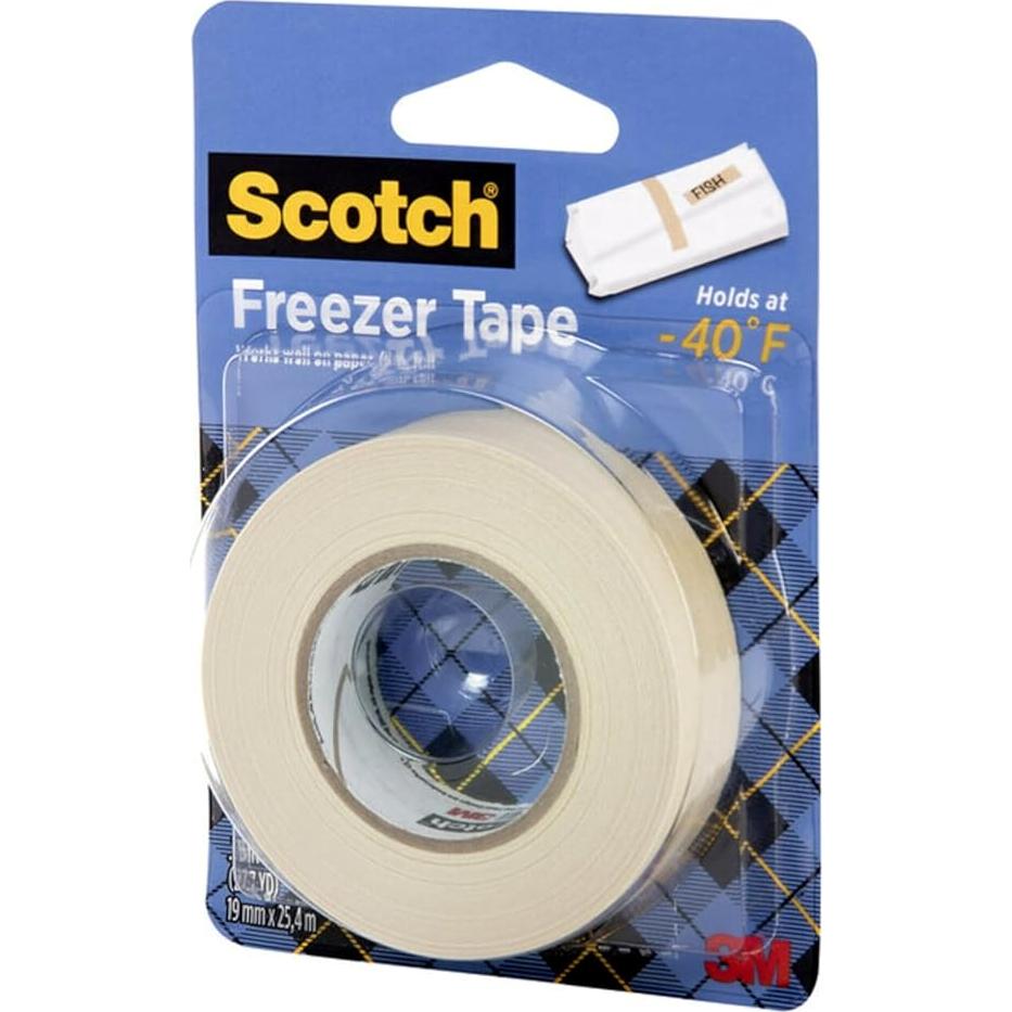 Cinta de Congelador Scotch 3/4" x 25.4 m - Paquete de 4 Rollos