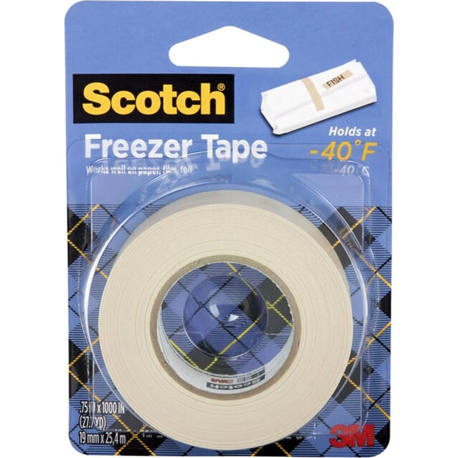 Cinta de Congelador Scotch 3/4" x 25.4 m - Paquete de 4 Rollos