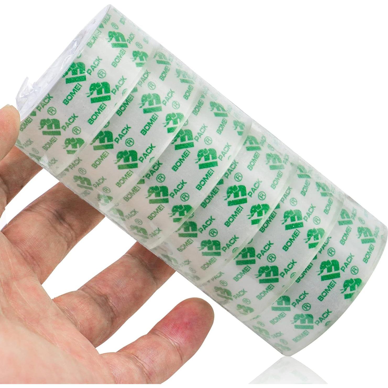 Cinta Adhesiva Transparente BOMEI PACK 96 Rollos 18mm x 25.4m