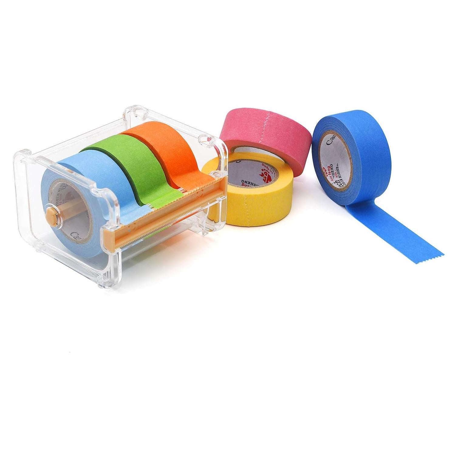 Juego de Cinta de Enmascarar HERNGEE 6 Rollos 2.54cm x 15.24m