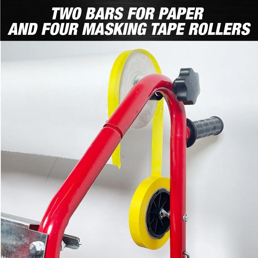 Máquina Móvil de Papel de Enmascarar 45.72 cm con Bandejas