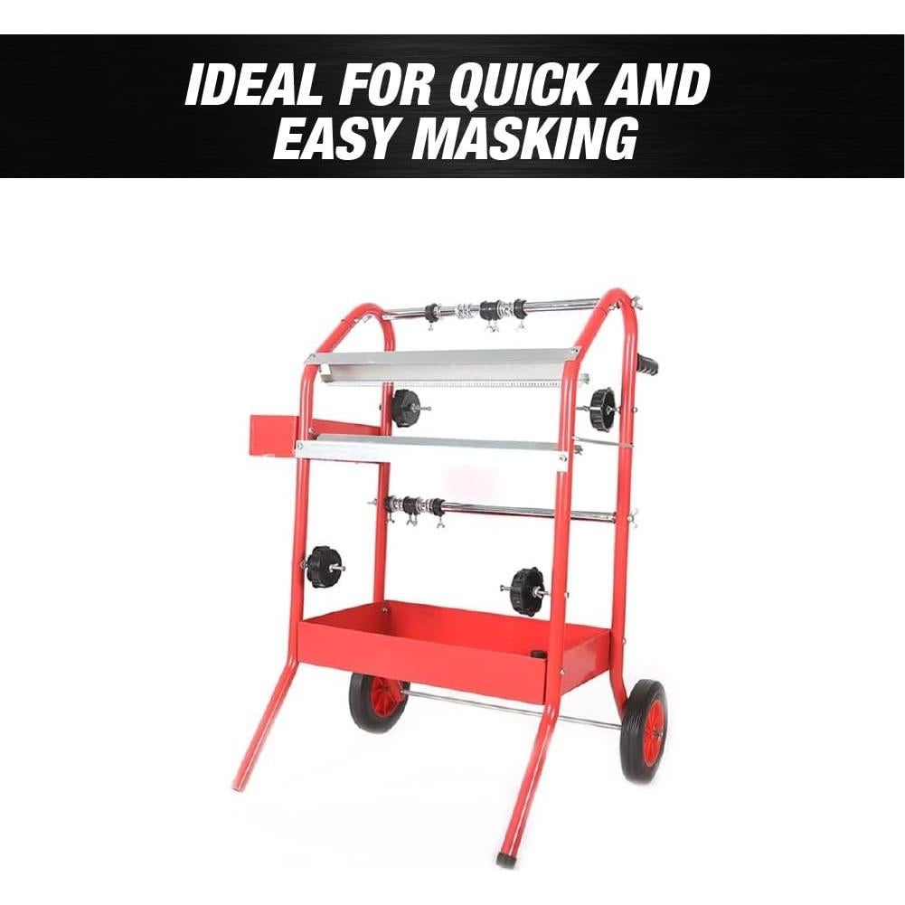 Máquina Móvil de Papel de Enmascarar 45.72 cm con Bandejas