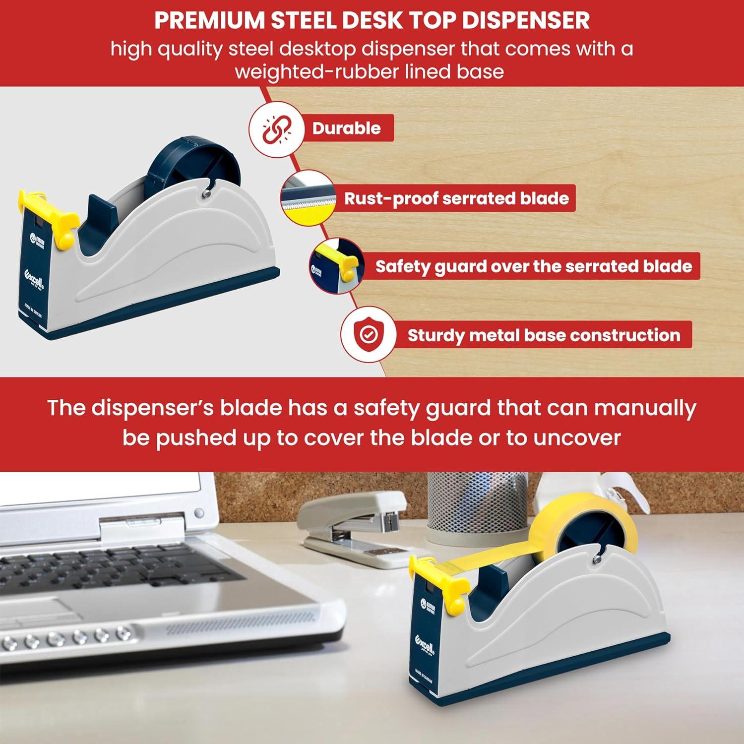 Dispensador de Cinta de Escritorio GGR ET-117 Acero 2.54 cm