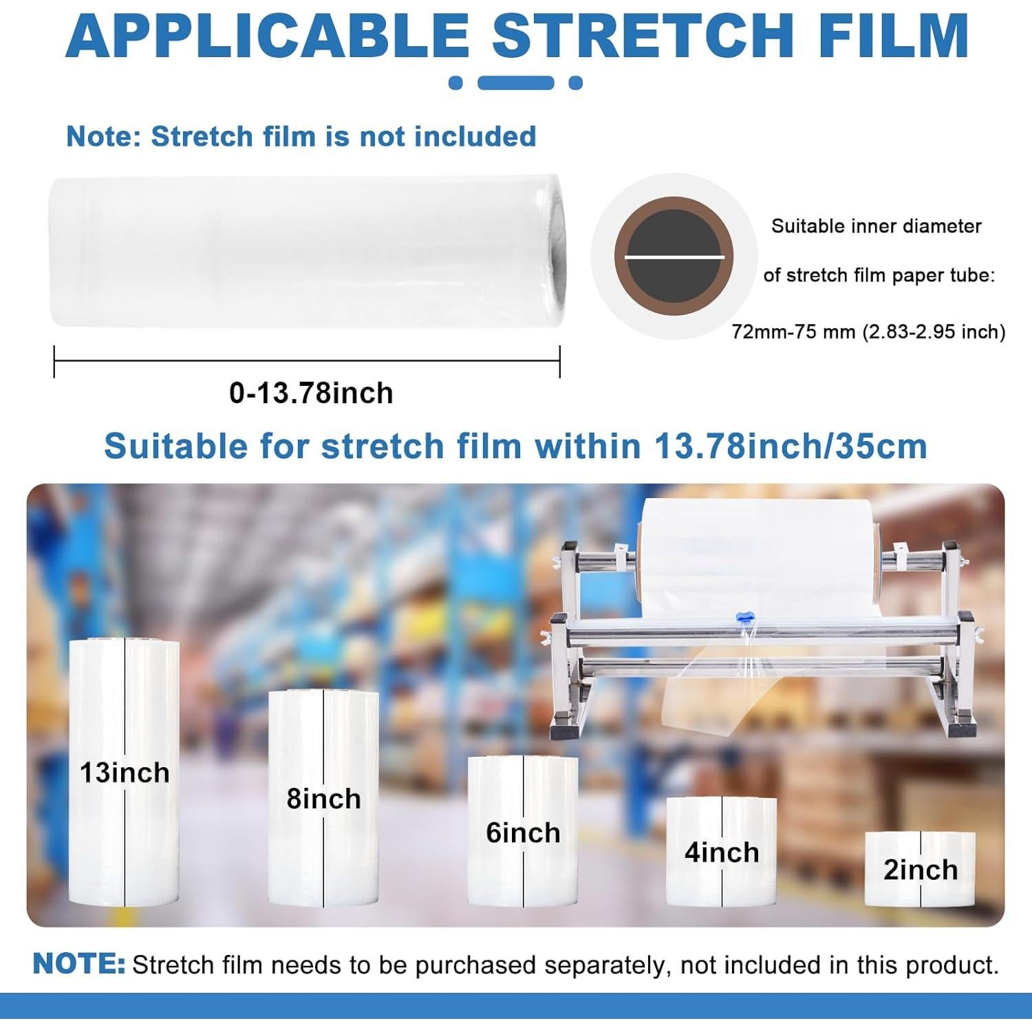Dispensador de película estirable Consfly 35 cm acero inoxidable