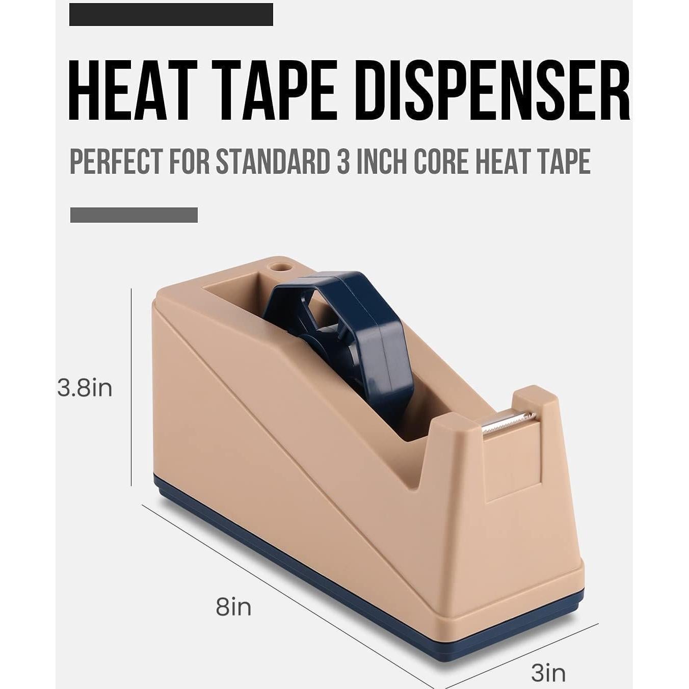 Dispensador de Cinta Lichamp 3" - Base Antideslizante y Cuchilla Alta Calidad