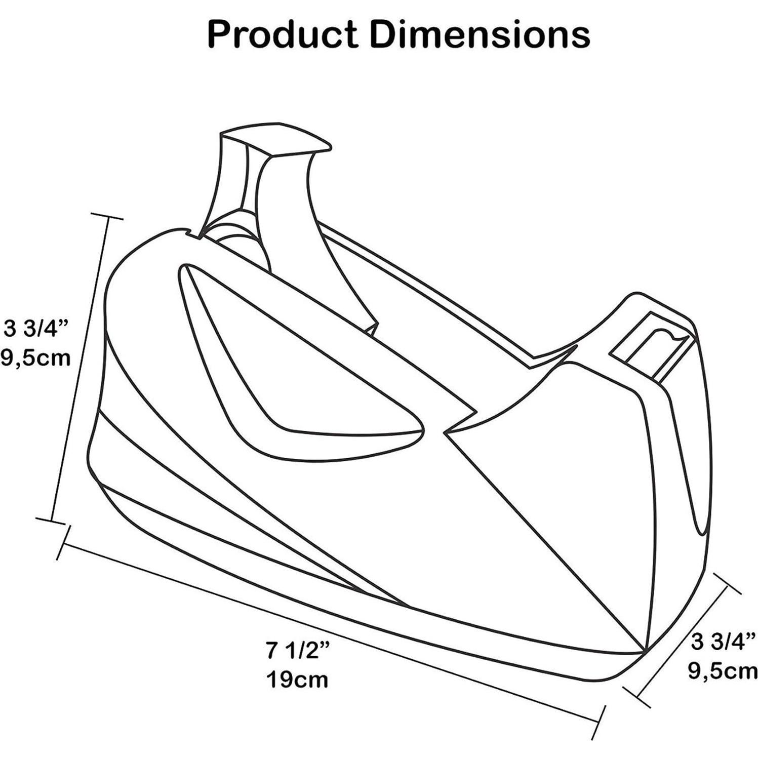 Dispensador de Cinta Jumbo Acrimet Premium Negro con Cuchilla de Acero