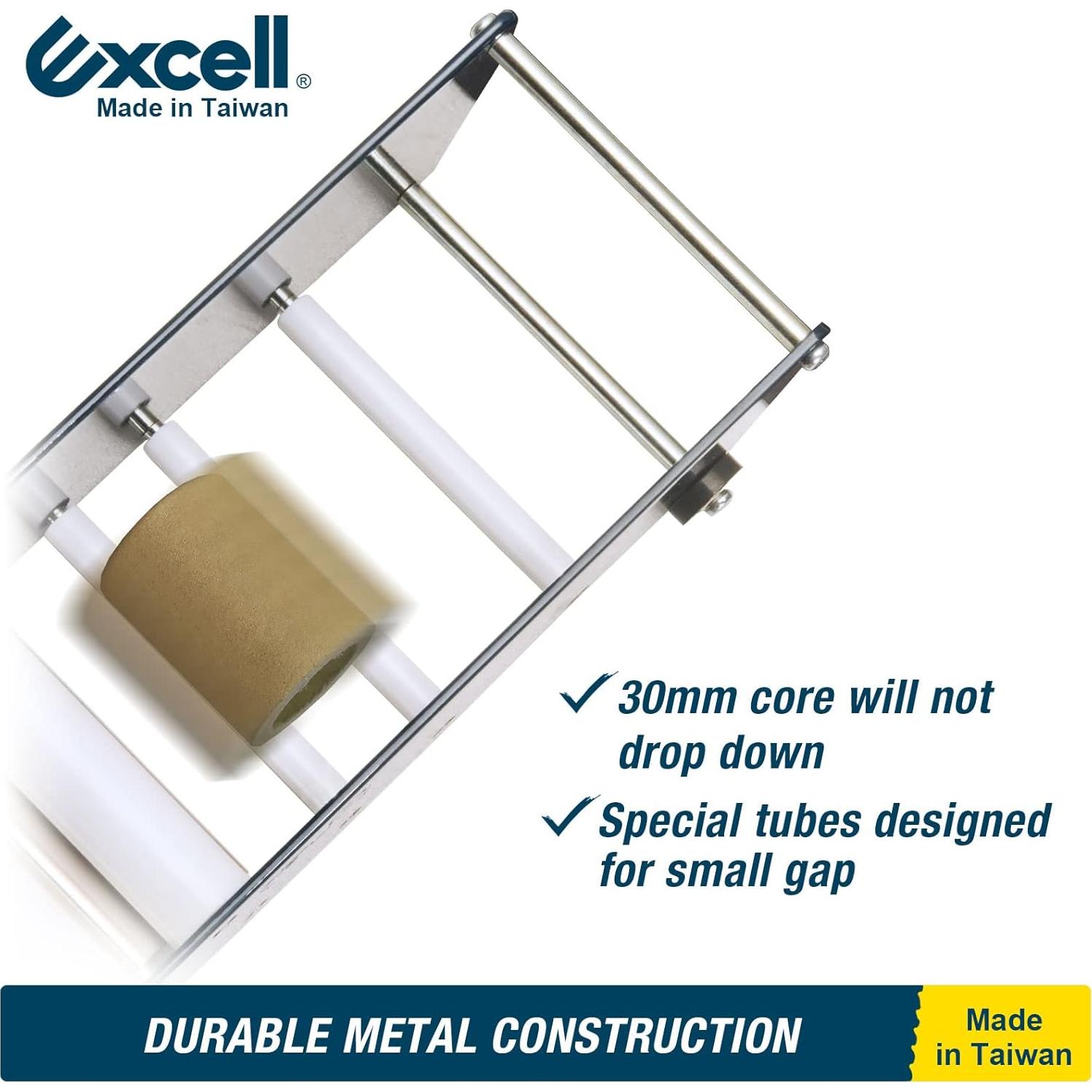 Dispensador de Cinta de Papel Kraft Excell ET-377 77mm Metal