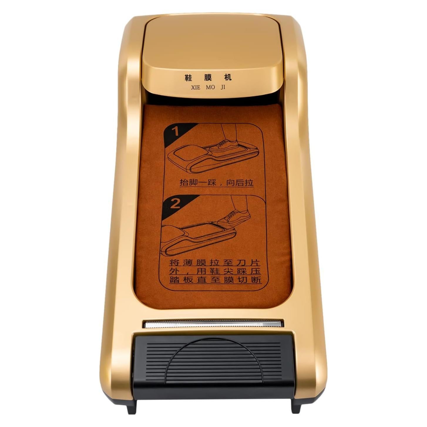 Dispensador Automático de Cubiertas de Zapatos Headery Dorado