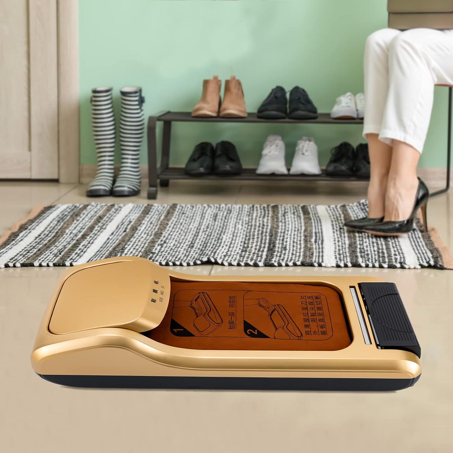 Dispensador Automático de Cubiertas de Zapatos Headery Dorado