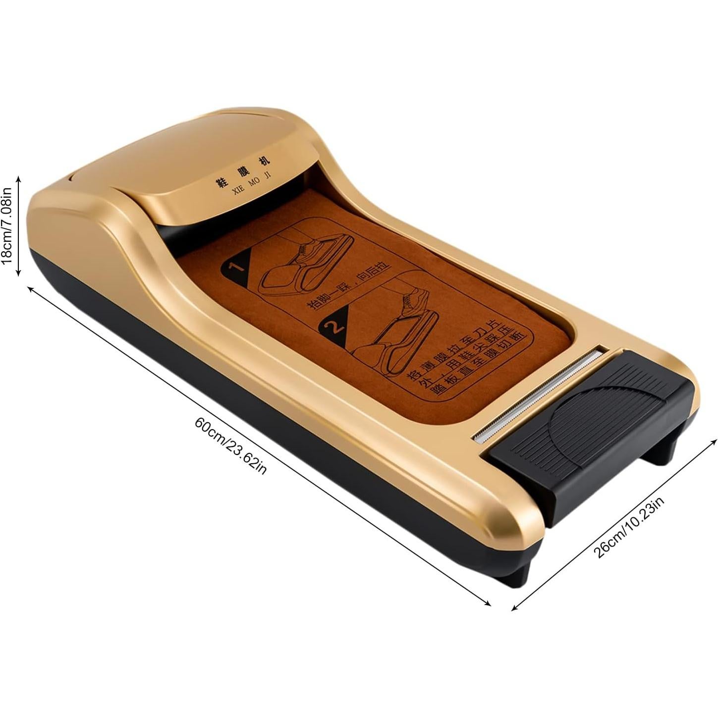 Dispensador Automático de Cubiertas de Zapatos Headery Dorado