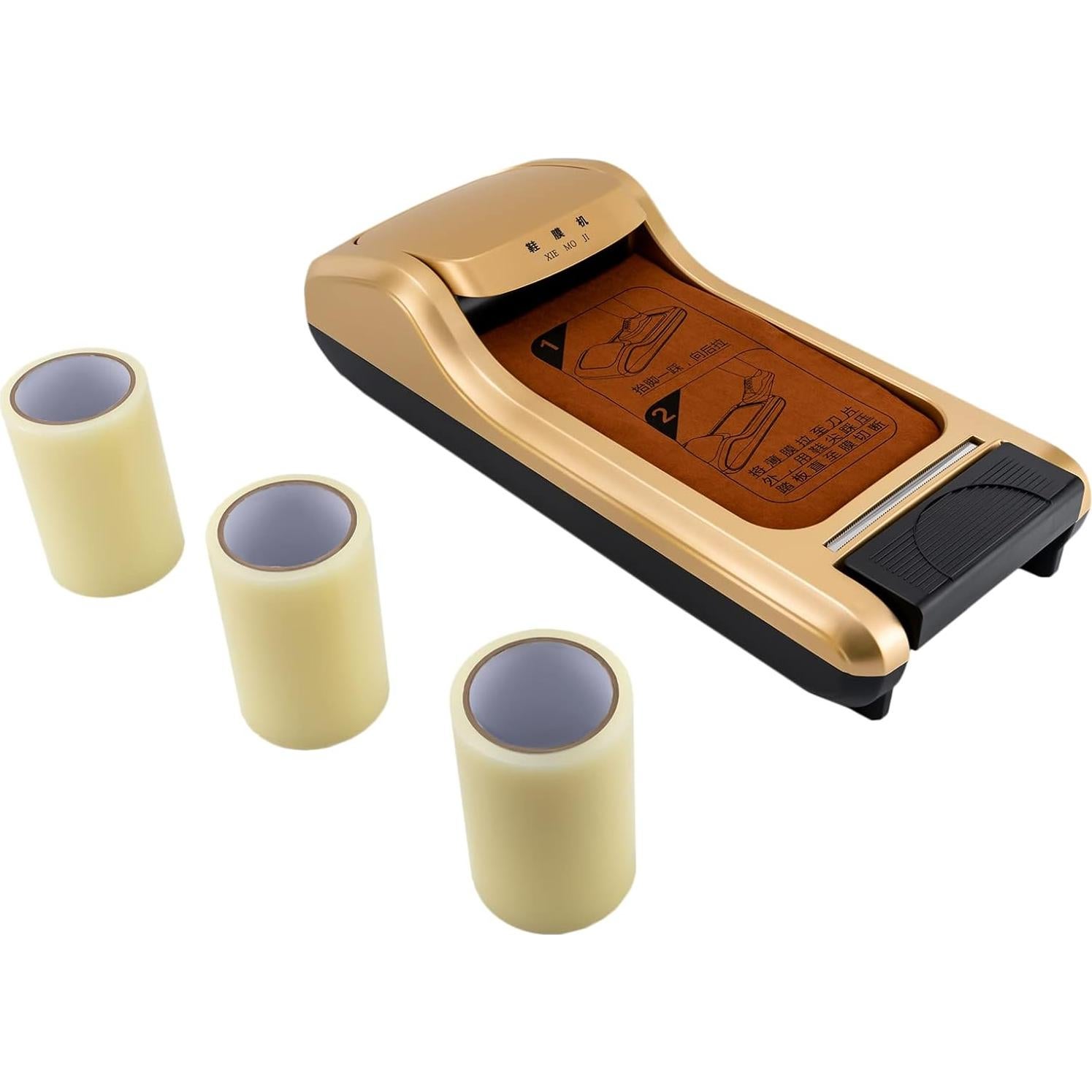 Dispensador Automático de Cubiertas de Zapatos Headery Dorado