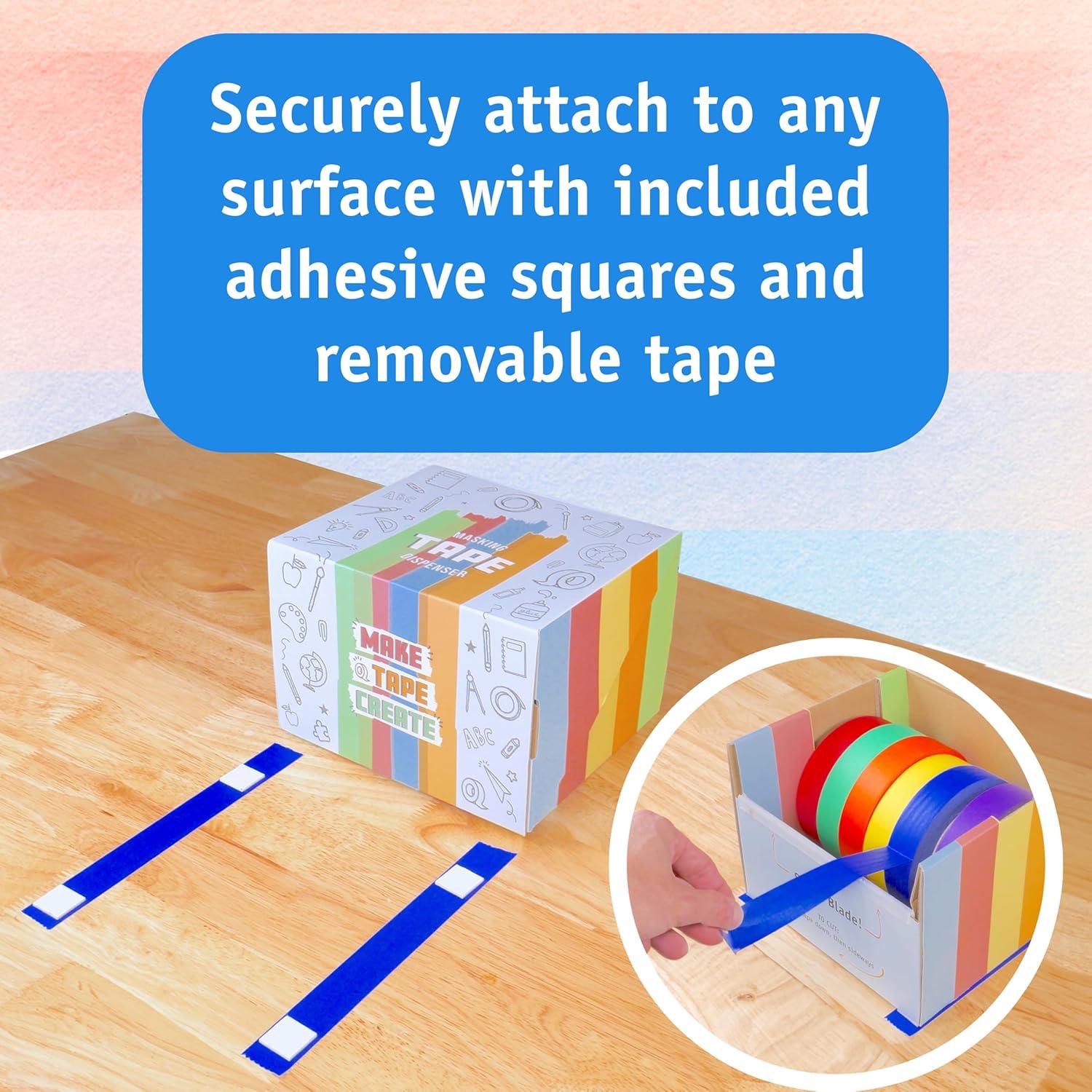 Dispensador de Cinta Adhesiva Genius Factory con 6 Rollos Coloridos