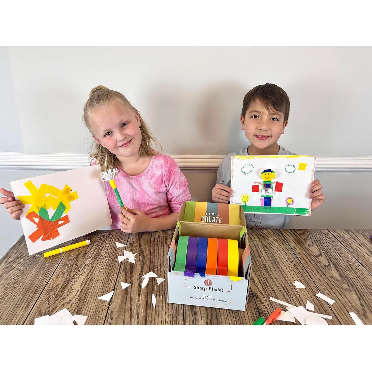 Dispensador de Cinta Adhesiva Genius Factory con 6 Rollos Coloridos