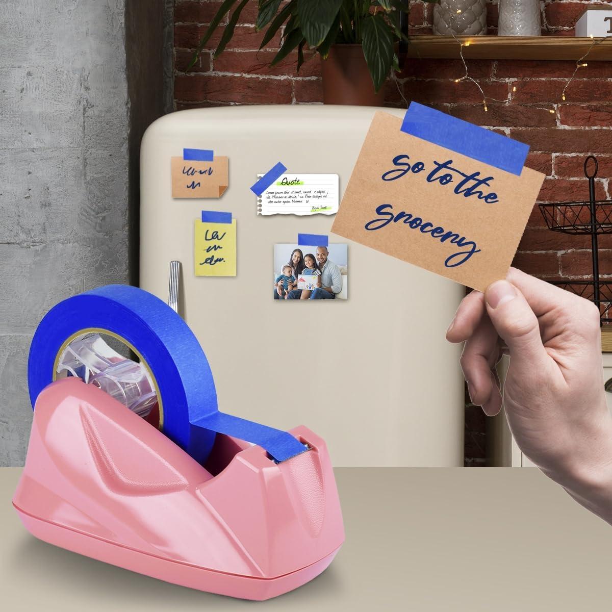 Dispensador de Cinta Jumbo Acrimet Rosa con Base Antideslizante