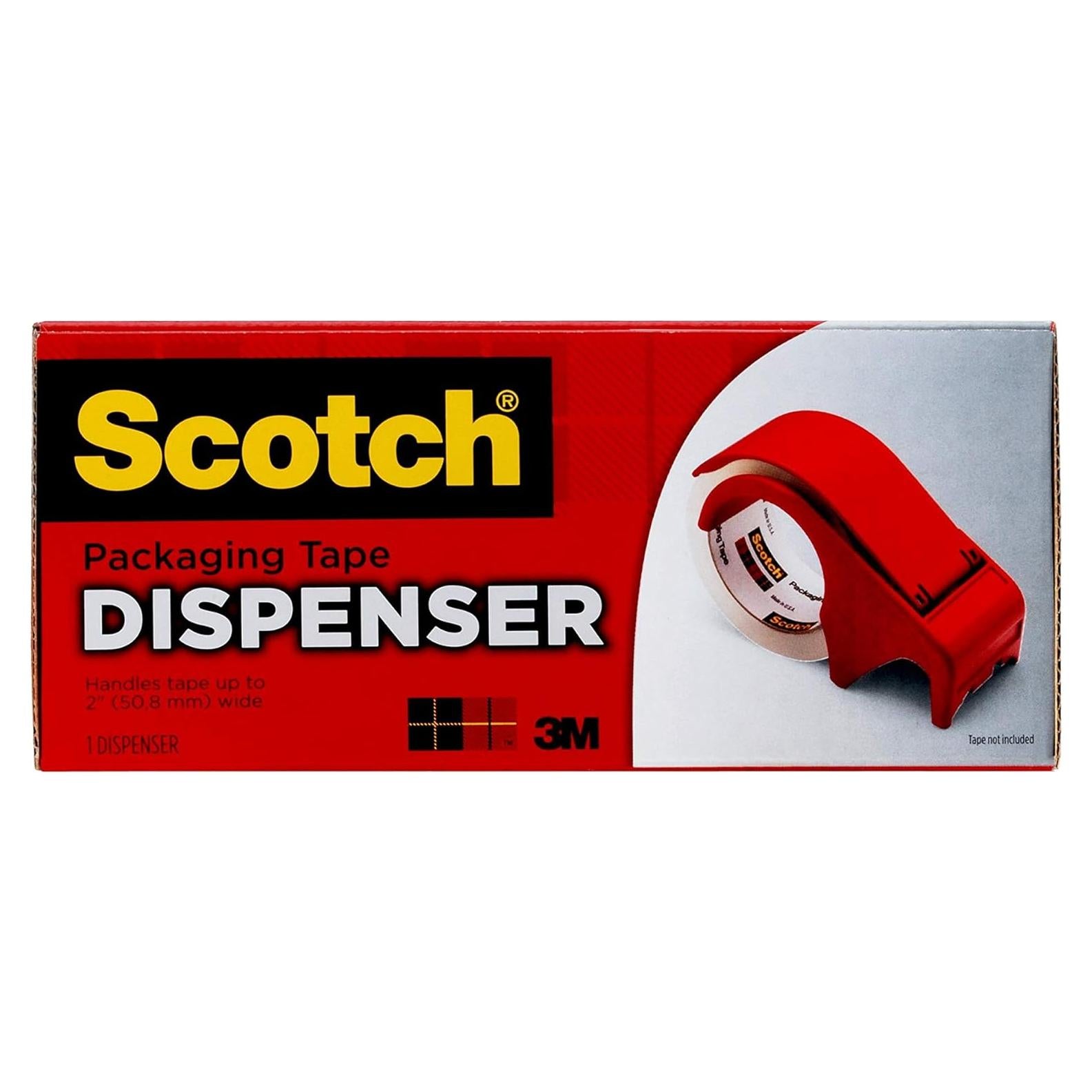 Dispensador de Cinta de Embalaje Scotch DP300-RD Rojo 3"