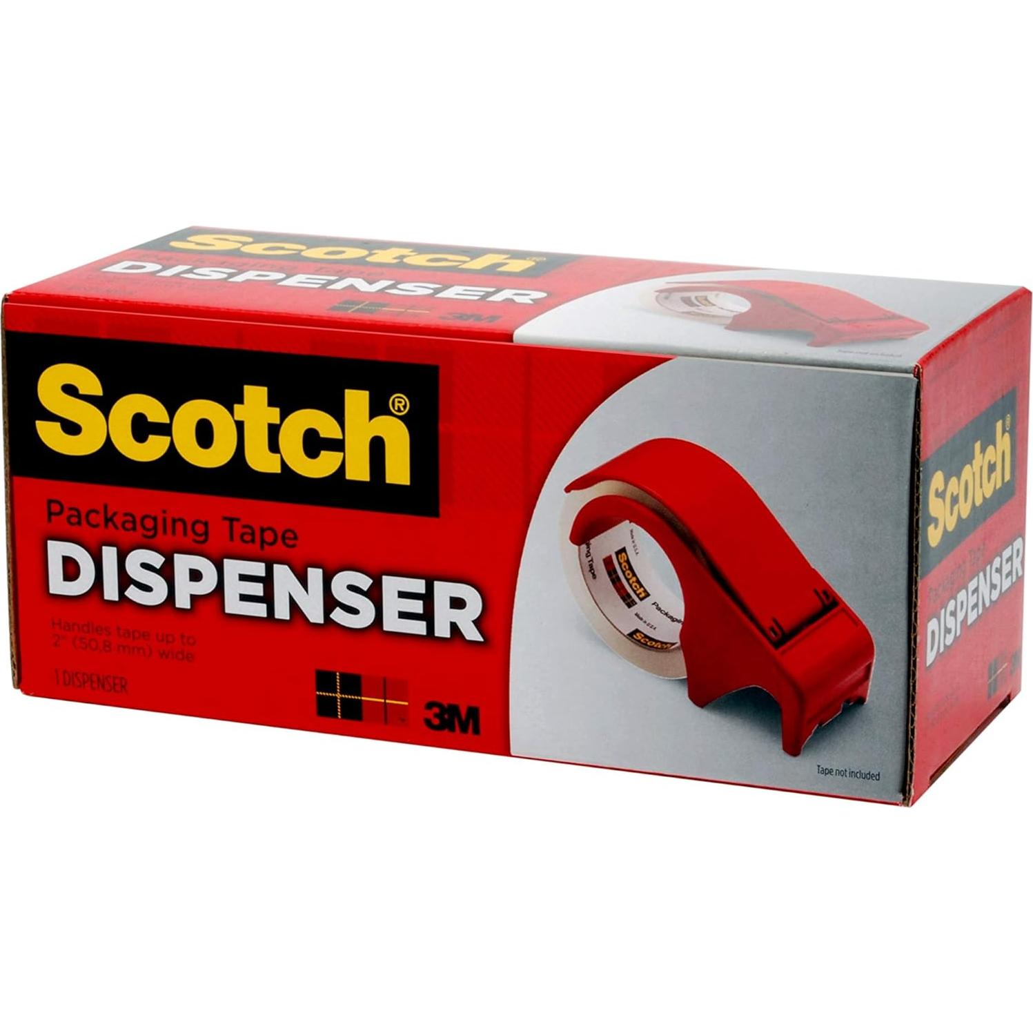 Dispensador de Cinta de Embalaje Scotch DP300-RD Rojo 3"