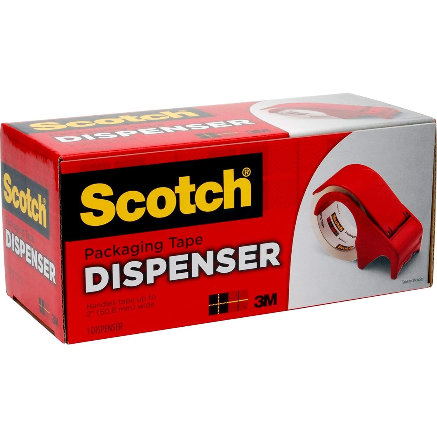 Dispensador de Cinta de Embalaje Scotch DP300-RD Rojo 3"