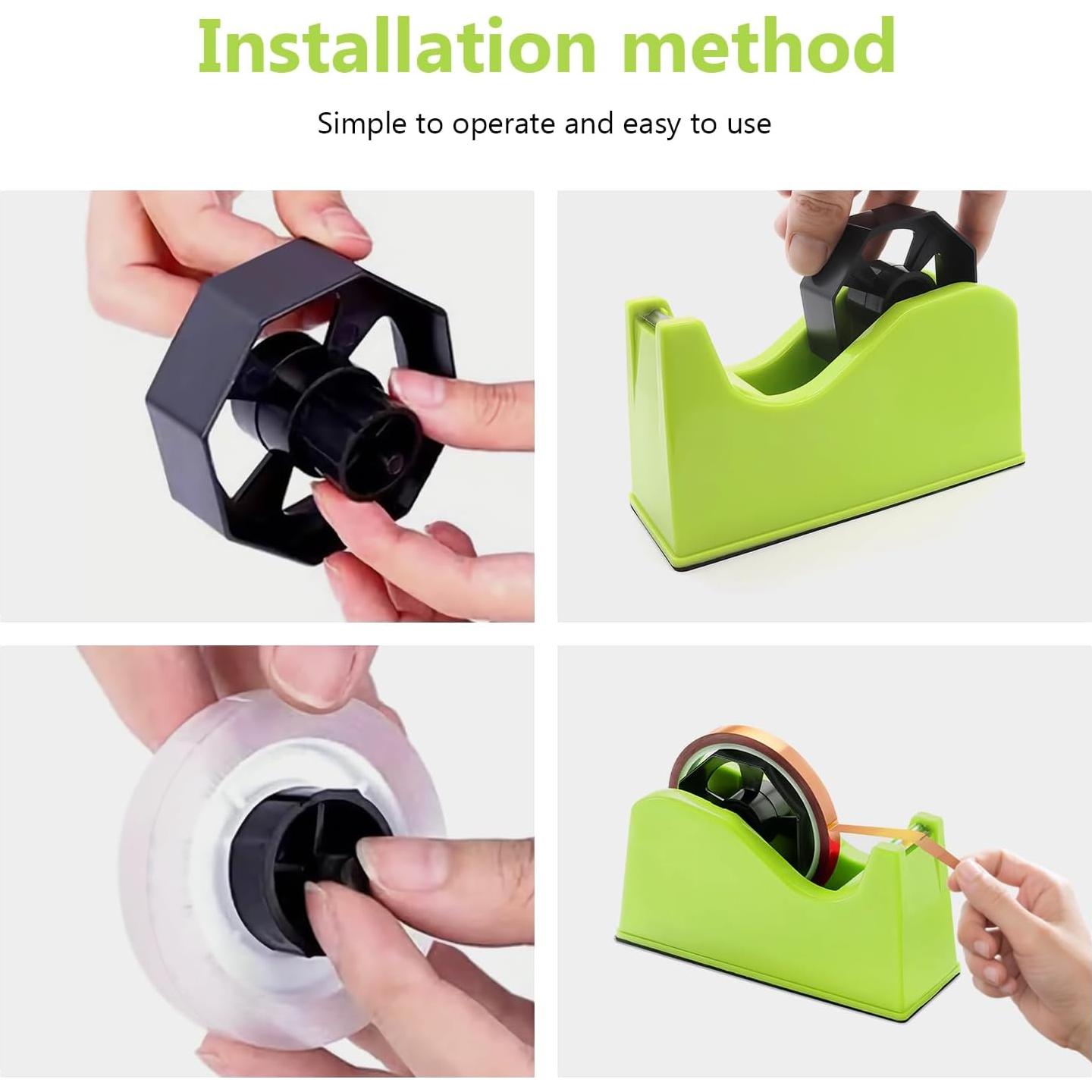 Dispensador de Cinta de Calor LKYUYV Verde con Base Antideslizante