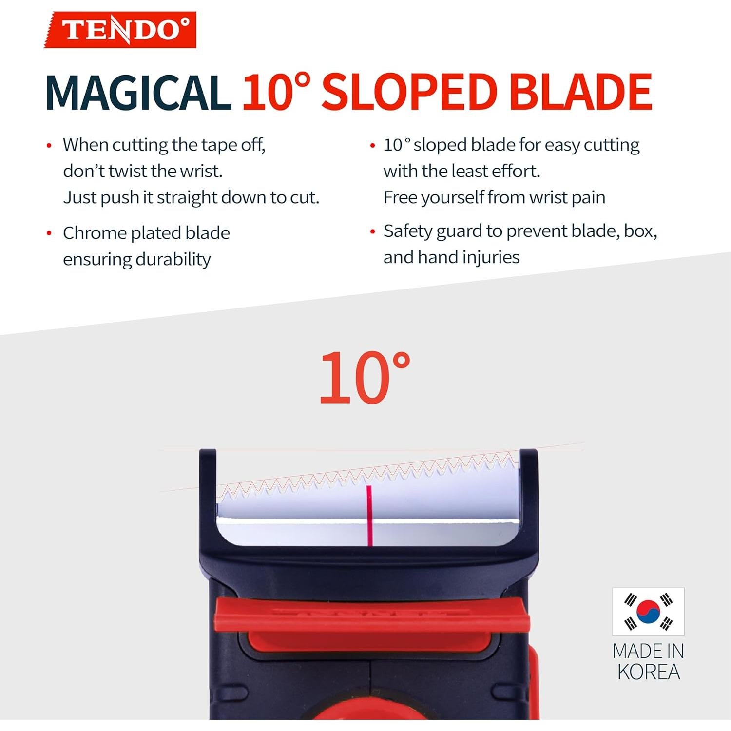 Dispensador de Cinta de Envío TENDO P-2200 Rojo 2" Reutilizable