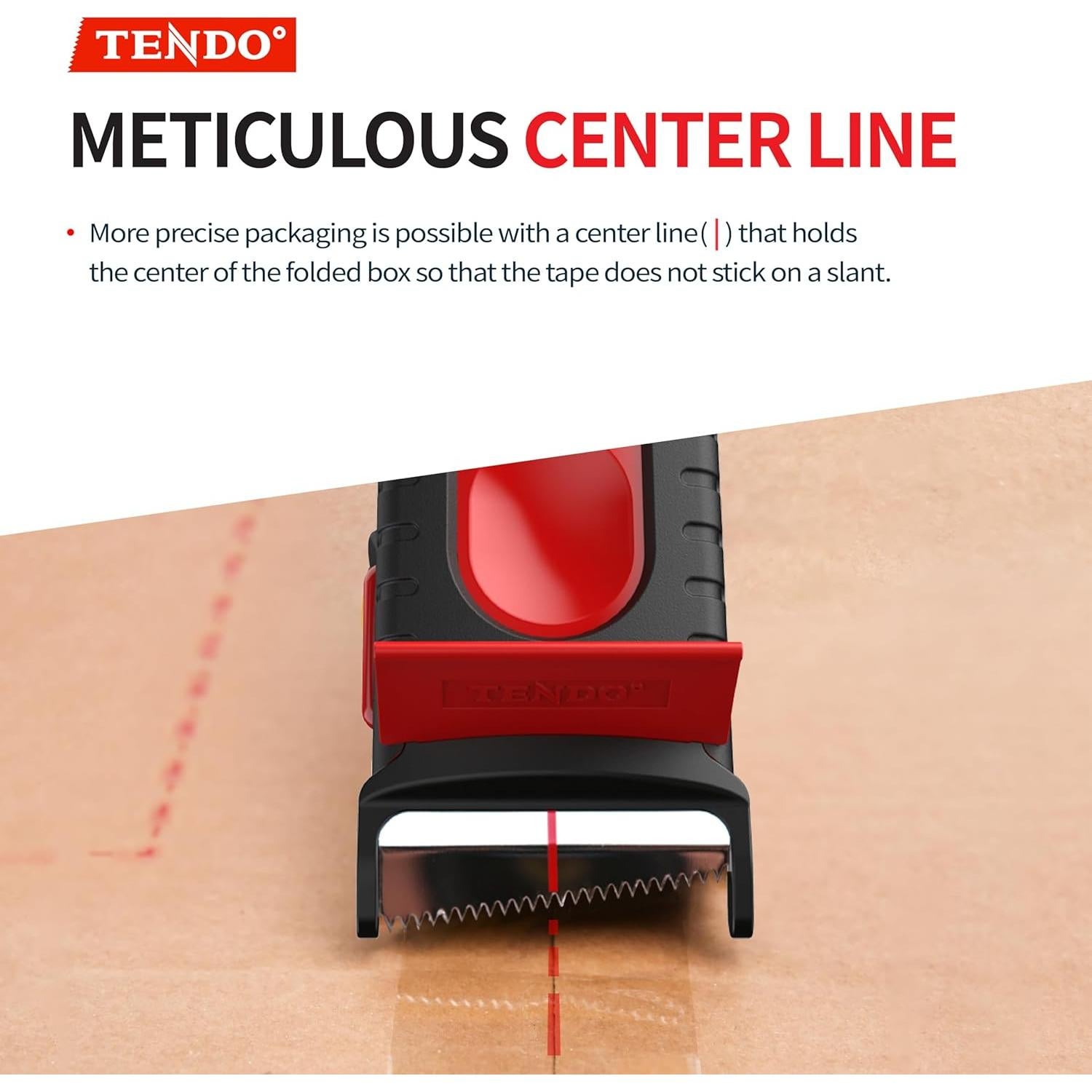 Dispensador de Cinta de Envío TENDO P-2200 Rojo 2" Reutilizable