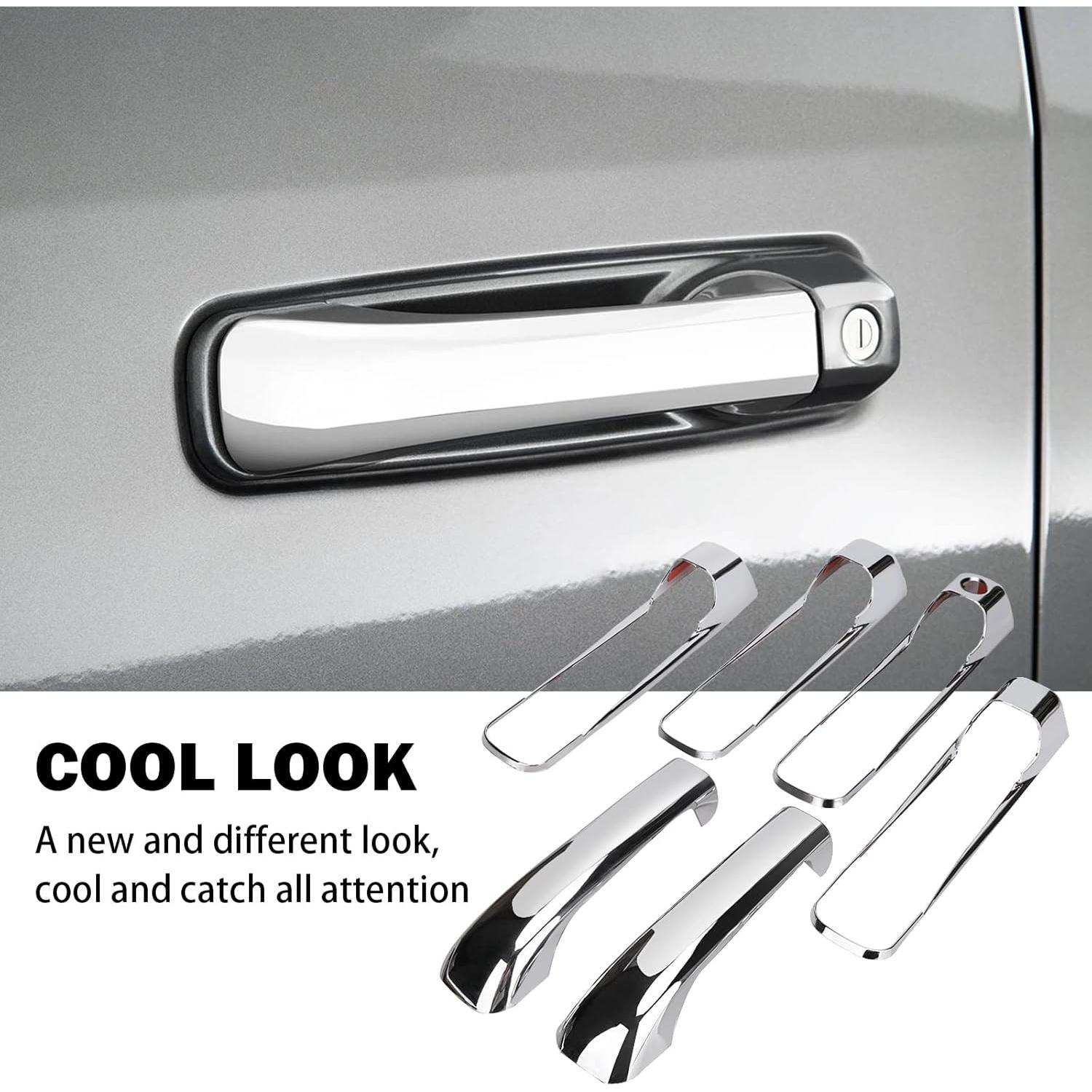 Cubiertas de Manijas de Puerta Cromo Tutor Auto para Dodge Ram 2009-2018