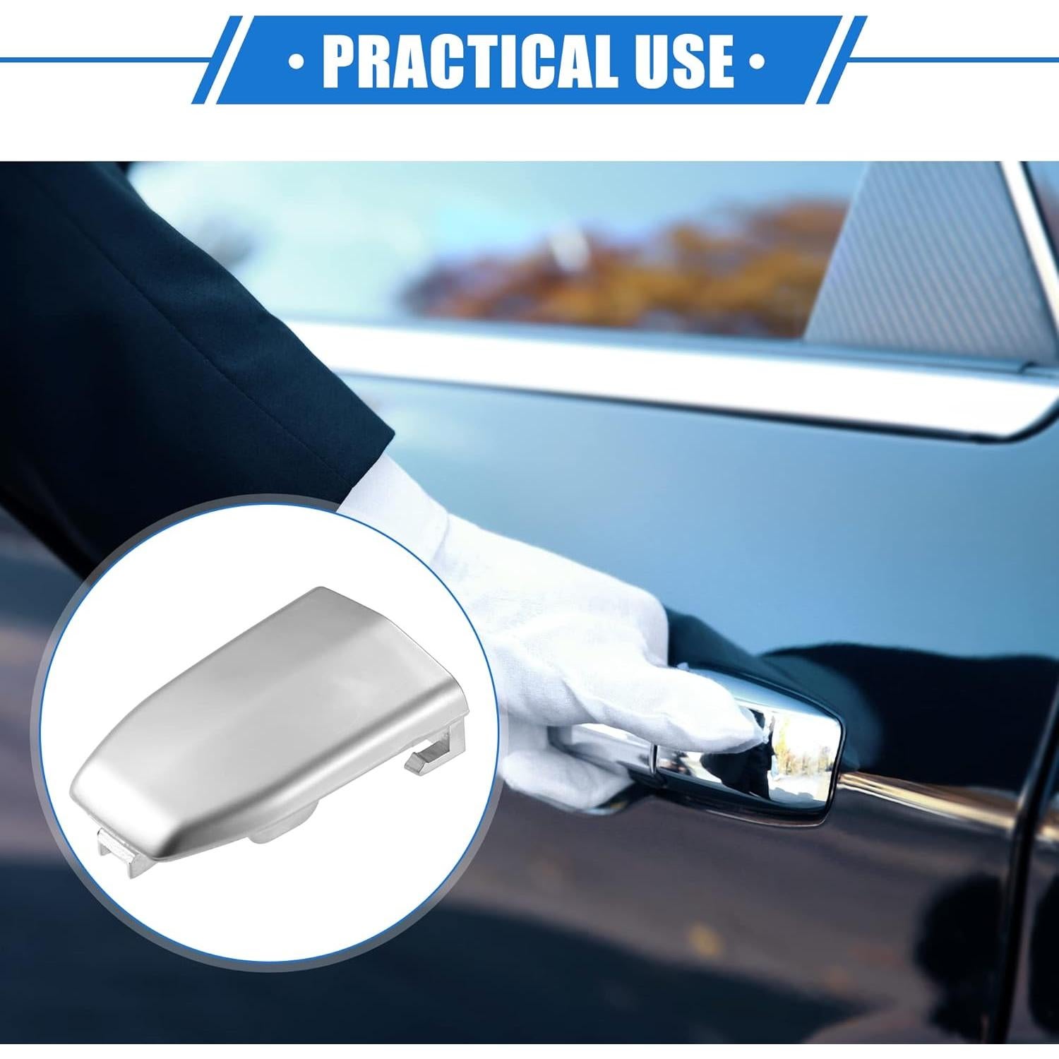 Cubierta de Tapa de Manija de Puerta VekAuto para Cadillac Escalade 2015-2018