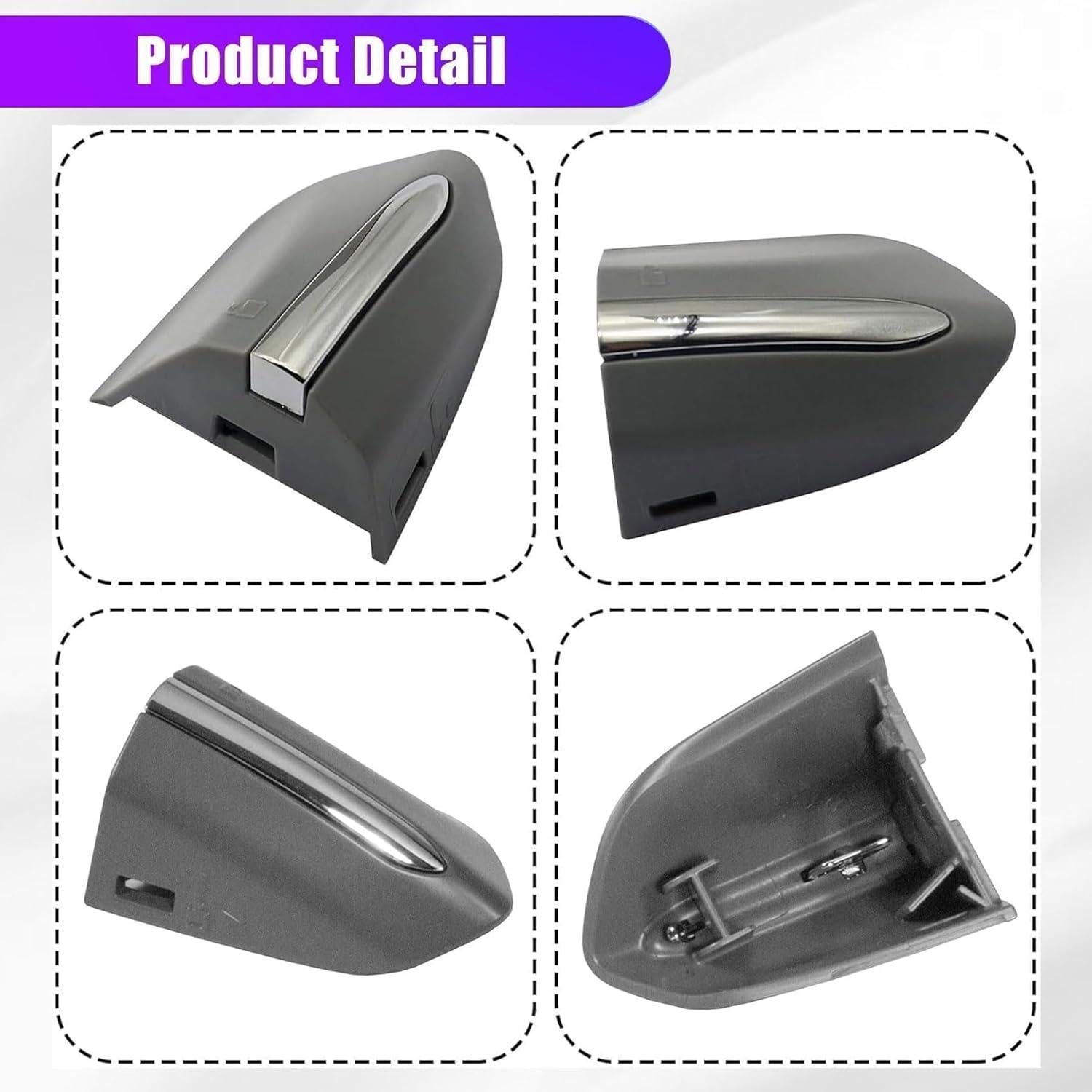 Cubierta de Tapa de Cerradura XQSMWF Cromo para Ford Fusion y Edge