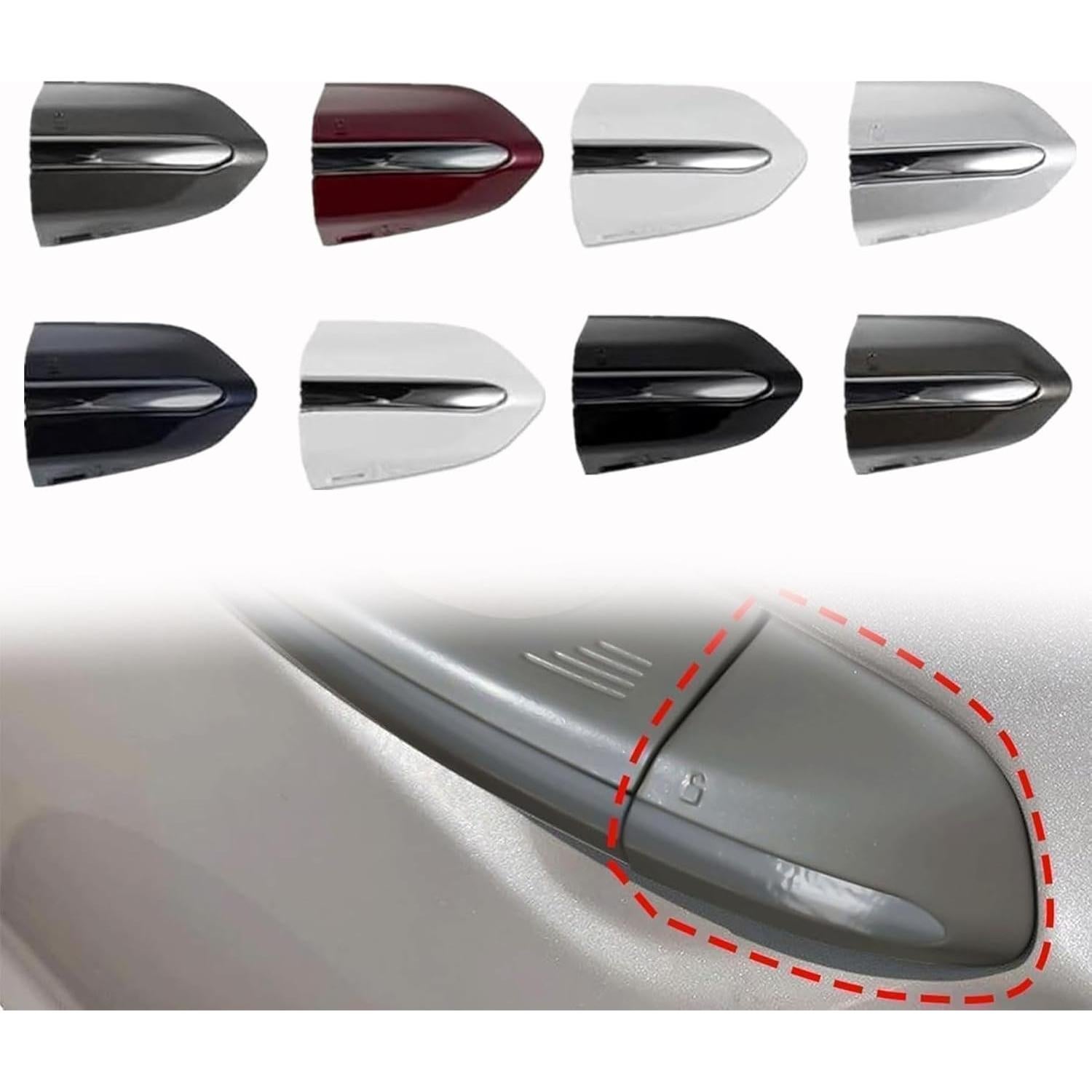 Cubierta de Tapa de Cerradura XQSMWF Cromo para Ford Fusion y Edge