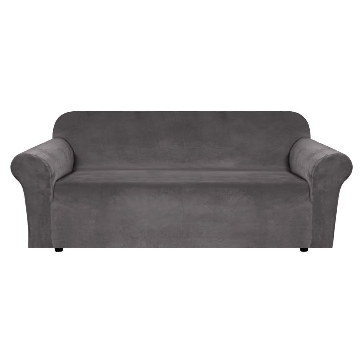 Funda de Sofá Elástica H.VERSAILTEX Terciopelo Gris 183-229 cm