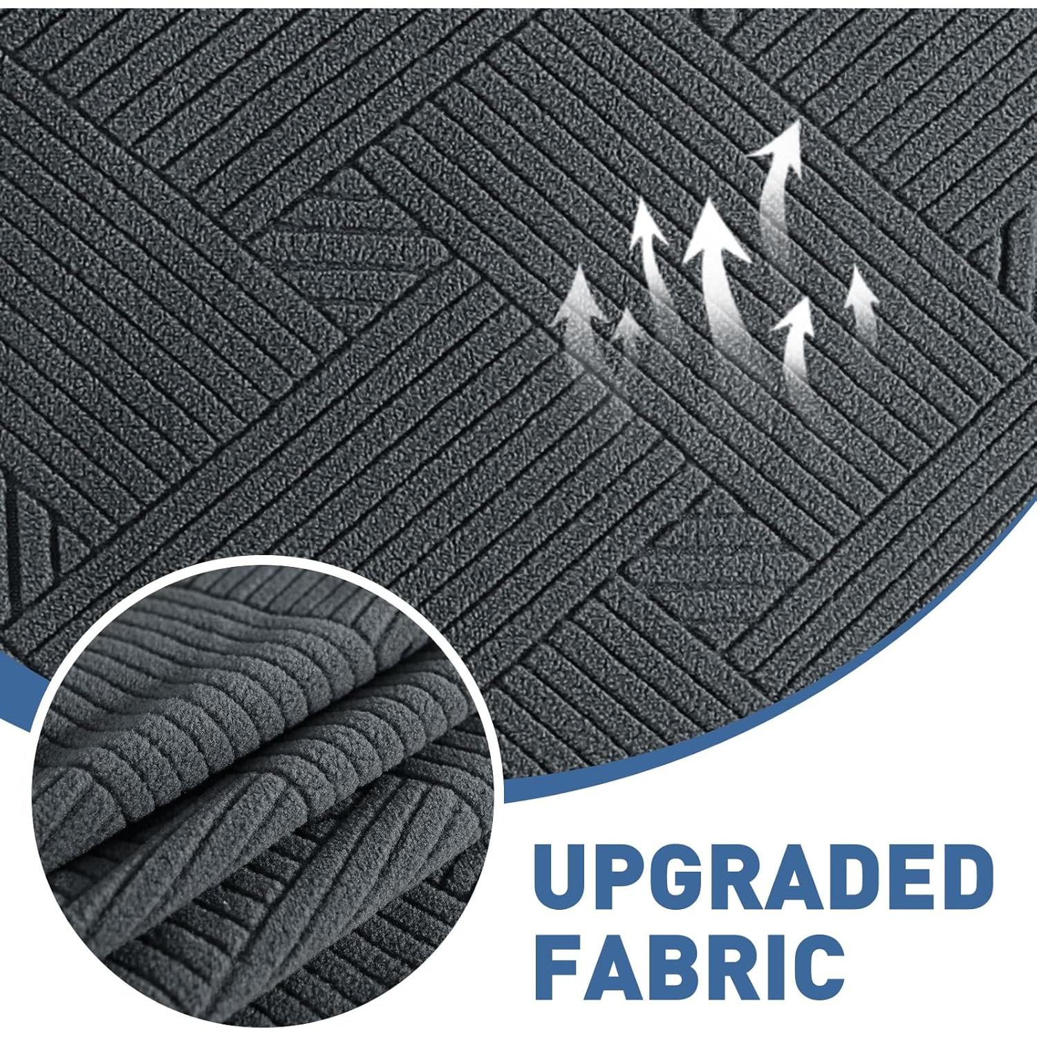 Funda de Sofá JIVINER Estirable Jacquard Gris Oscuro 3 Cojines