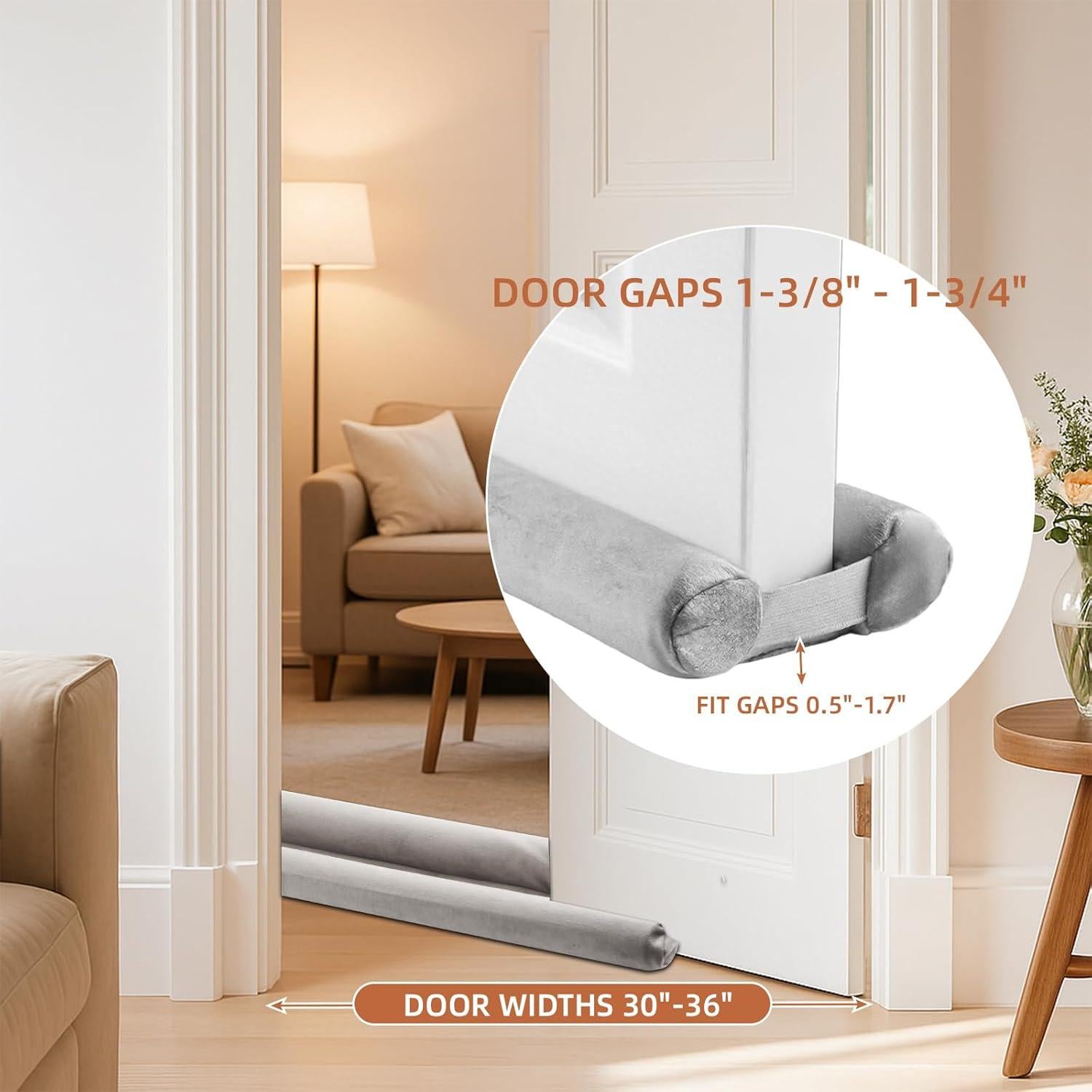 Tapón para puerta Amugret 30-36" Gris Aislante Acústico